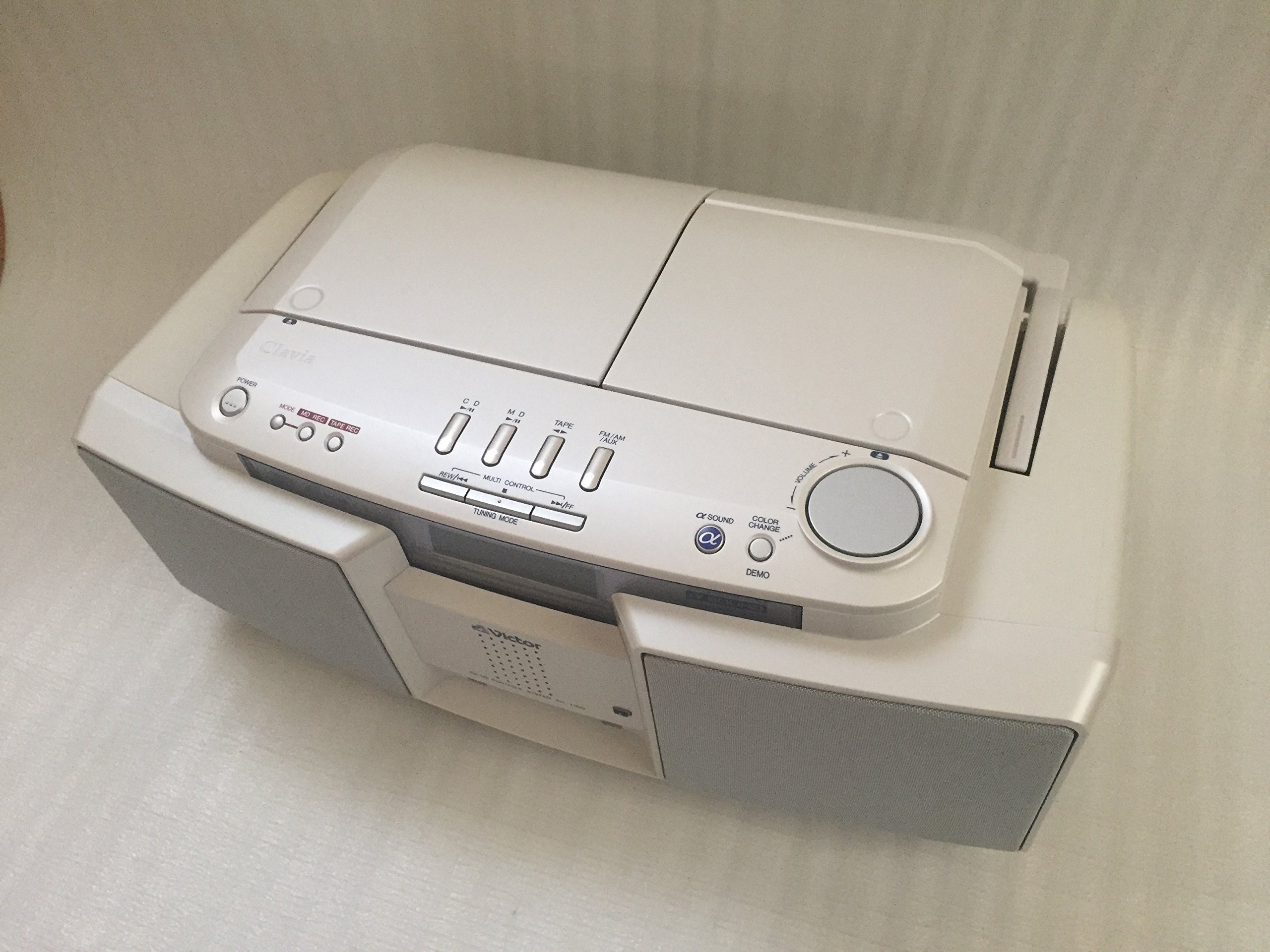 Amazon | Victor ビクター JVC RC-T1MD-W ホワイト CD-MDポータブル