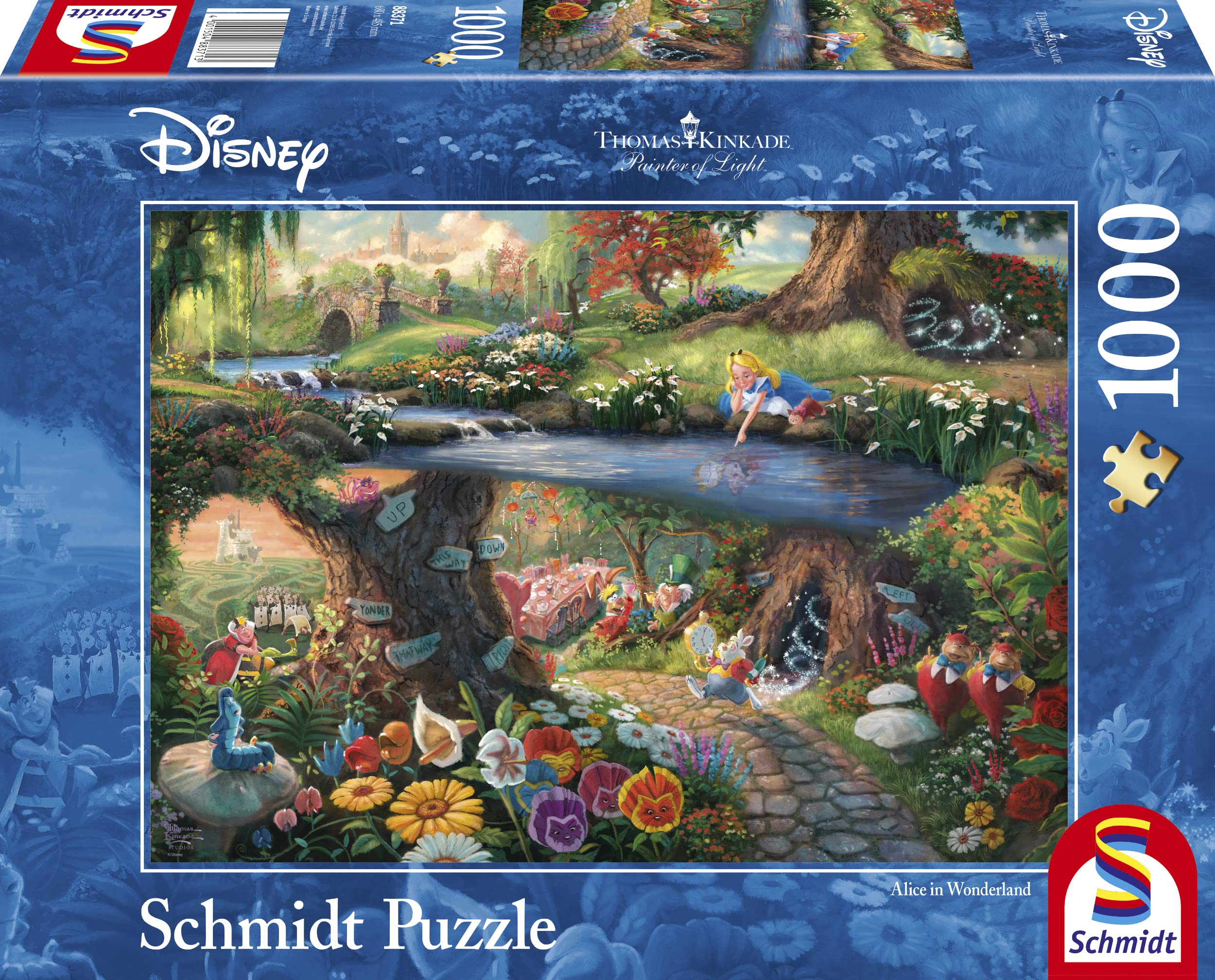 Amazon.com: Schmidt Spiele | Thomas Kinkade: Disney Alice in