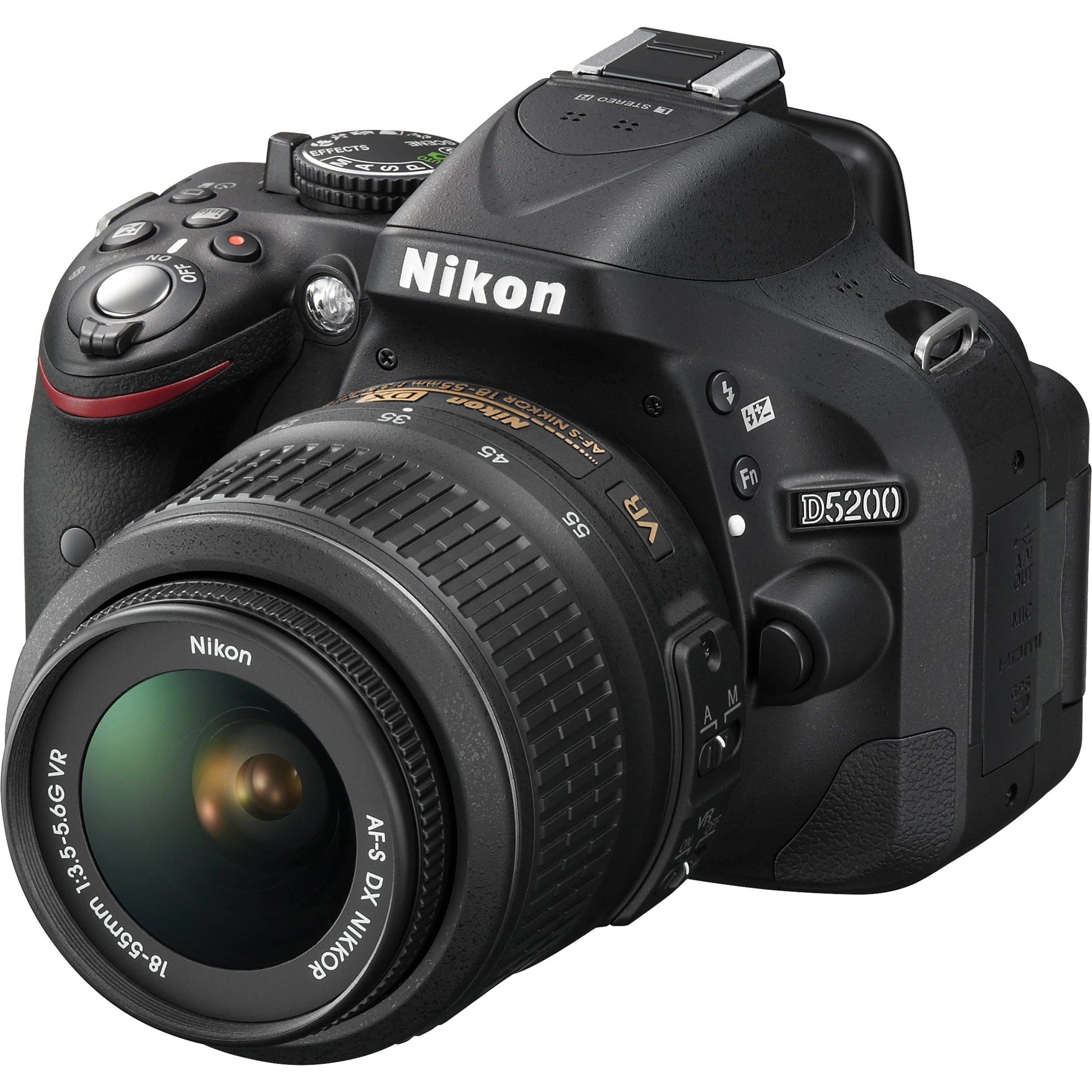 Amazon.com : Nikon D5200 24.1 MP CMOS Digital SLR with 18-55mm f