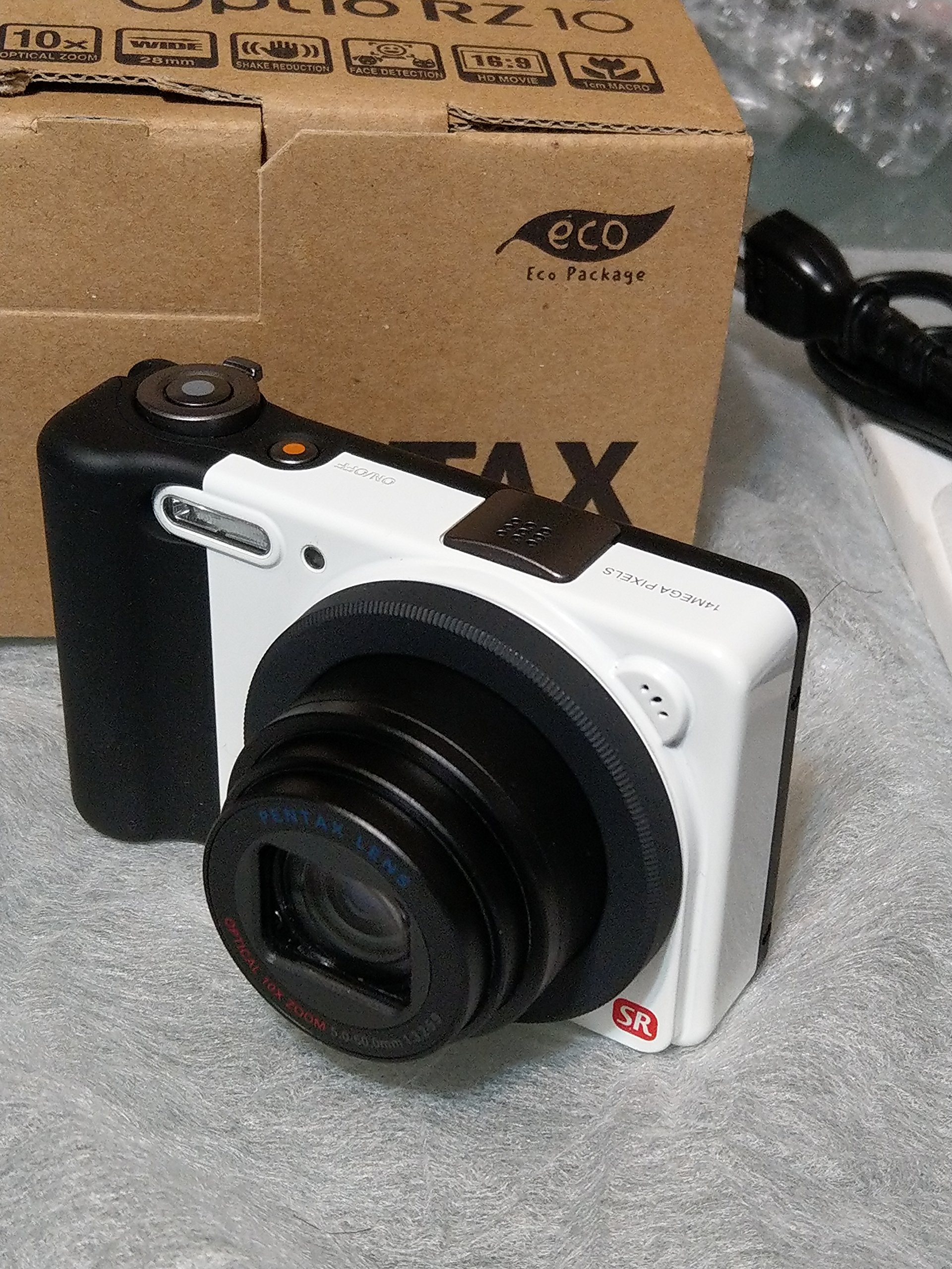 Amazon | PENTAX デジタルカメラ Optio RZ10 ピュアホワイト 1400万