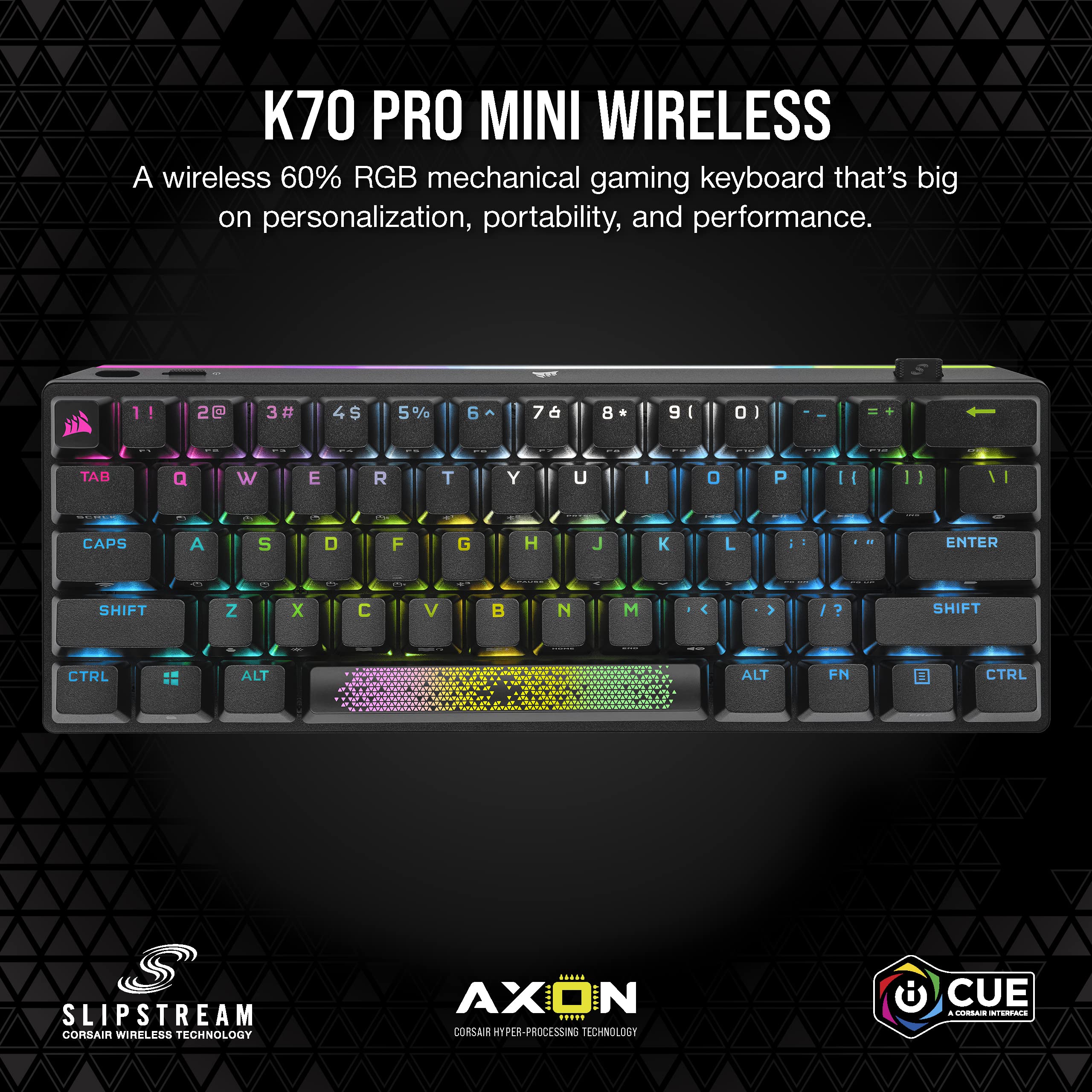 Amazon.com: Corsair K70 PRO Mini Wireless RGB 60% (CH-9189010-NA