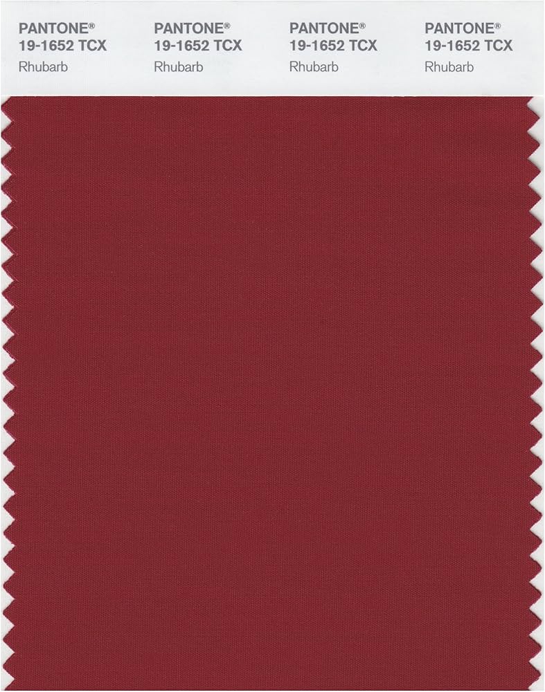 Pantone 19-1652 TCX Smart Color Swatch Card, Rhubarb - House Paint