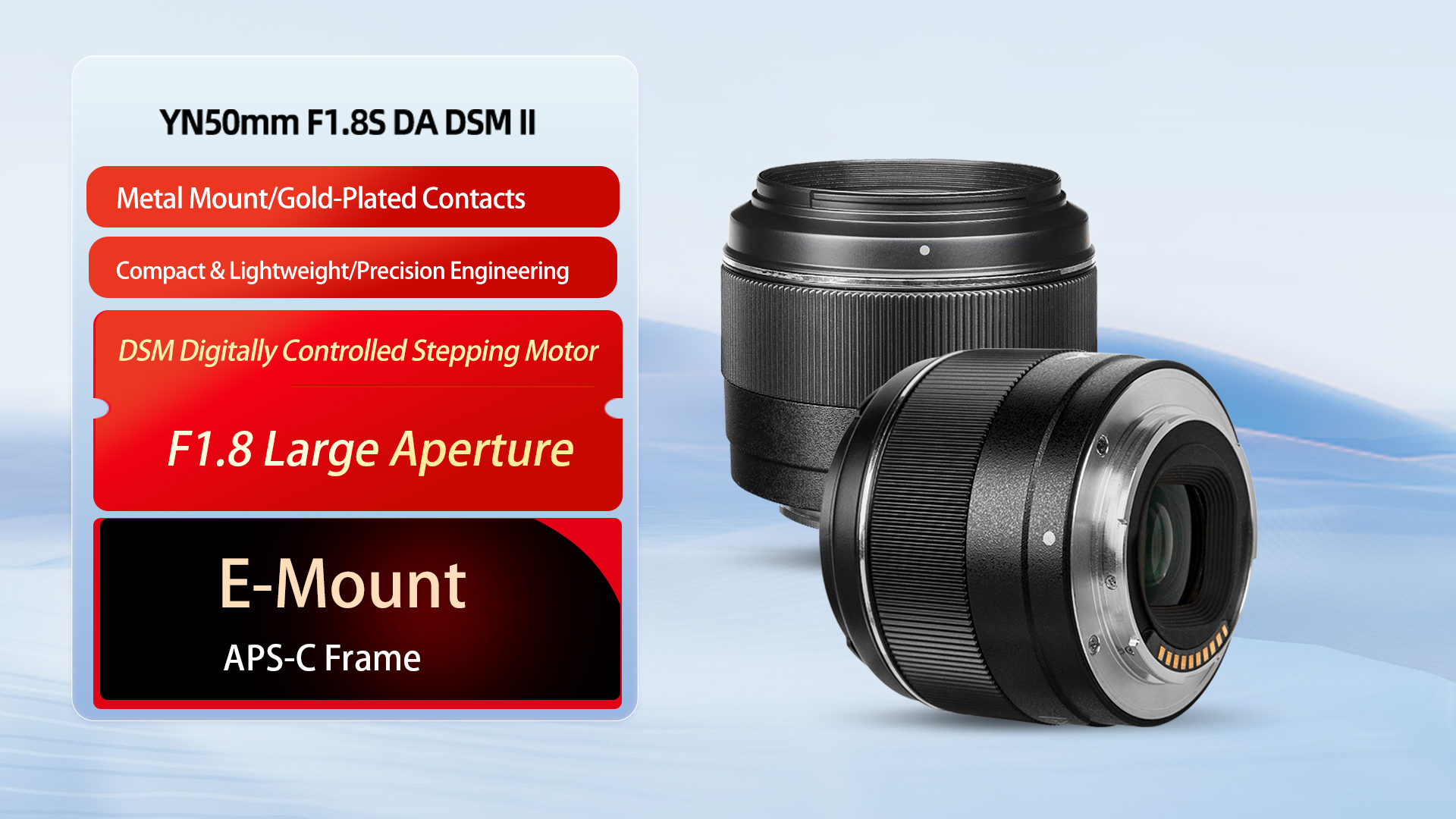 Amazon.com : YONGNUO AF 50mm F1.8 Camera Lens for Sony E Mount