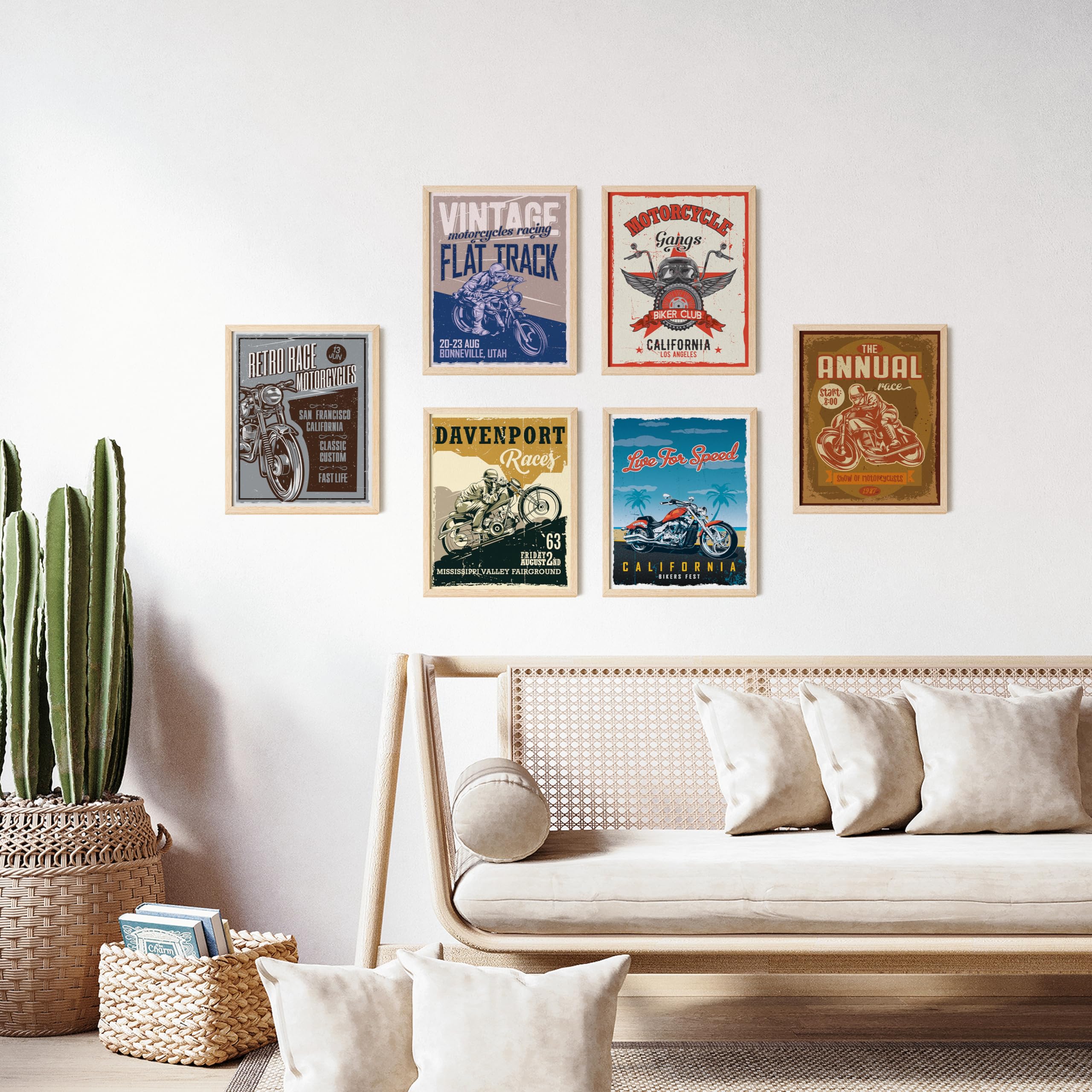 Amazon.co.jp: 97 Decor オートバイポスター - ビンテージモトクロス