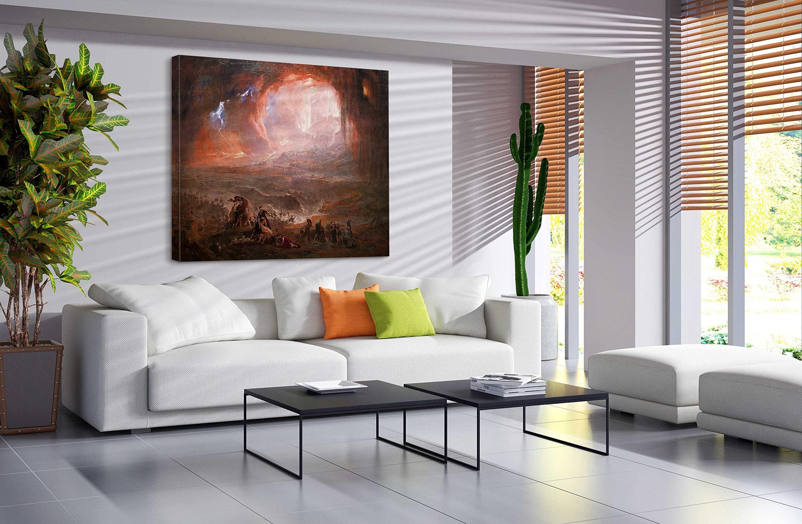 Amazon.co.jp: 現代装飾画 - バビロンの陥落 ジョン・マーティン著