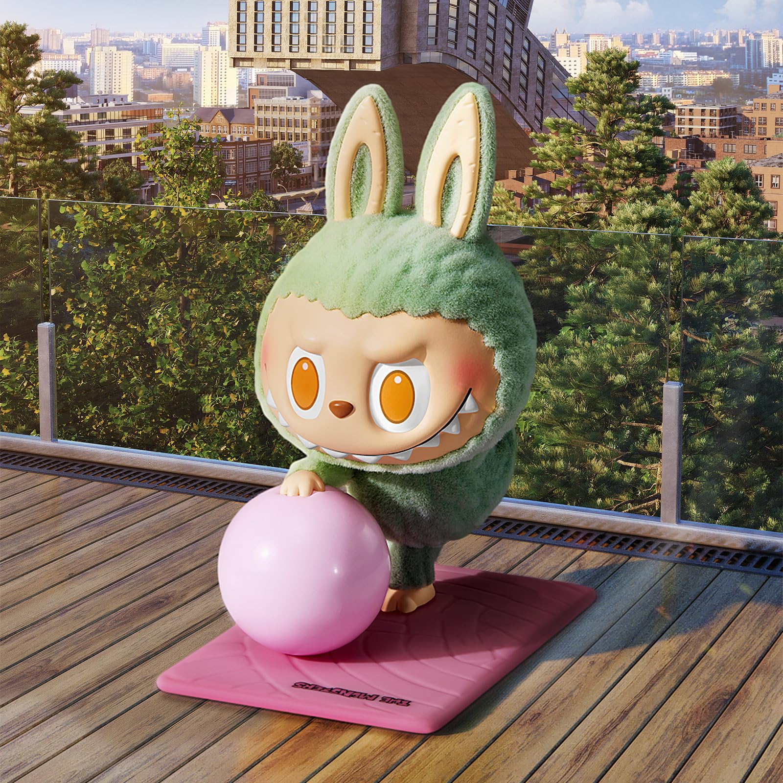 Amazon.com: POP MART The Monsters Lazy Yoga Series Figures, The