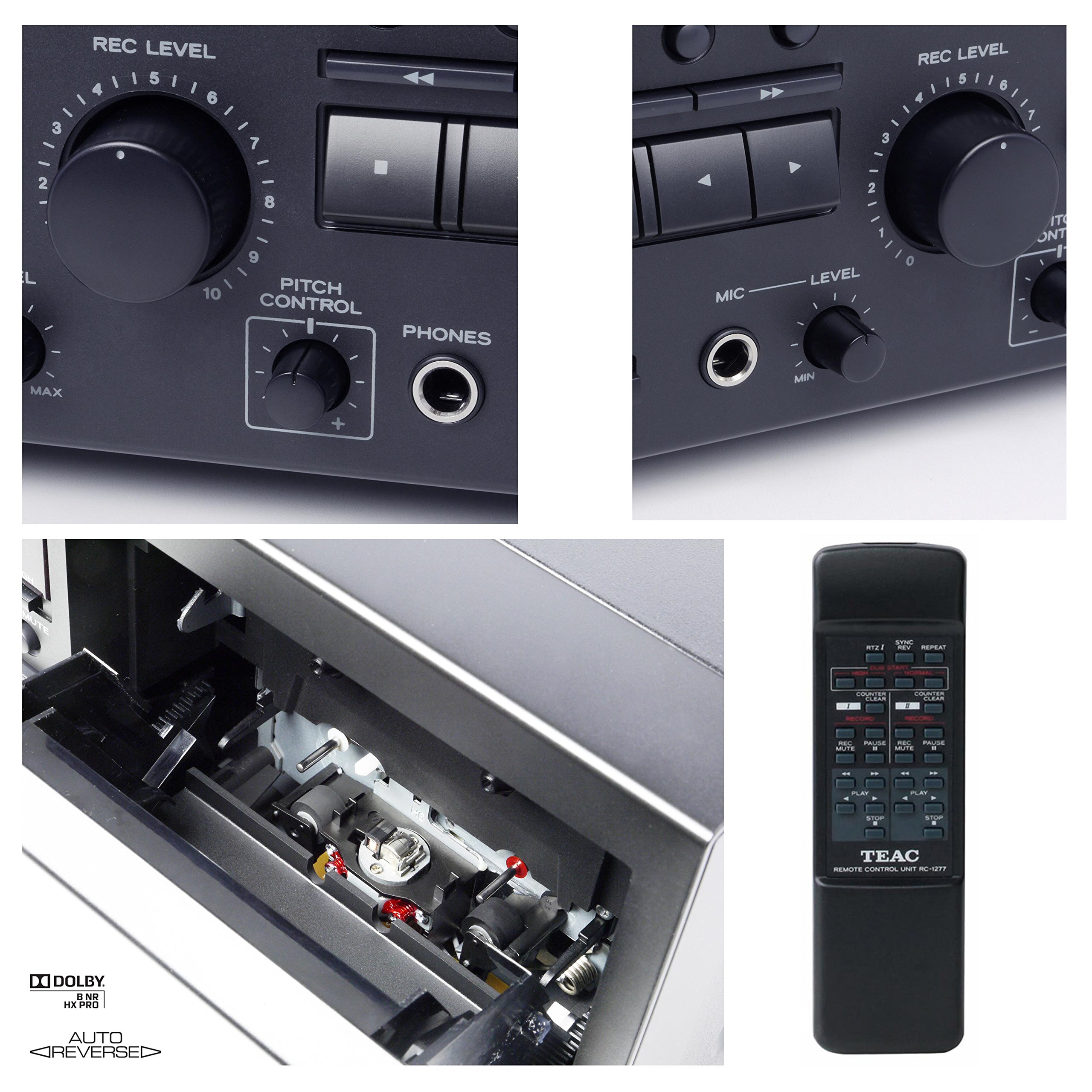 Amazon.co.jp: TEAC カセットデッキ ダブルオートリバース ブラック W