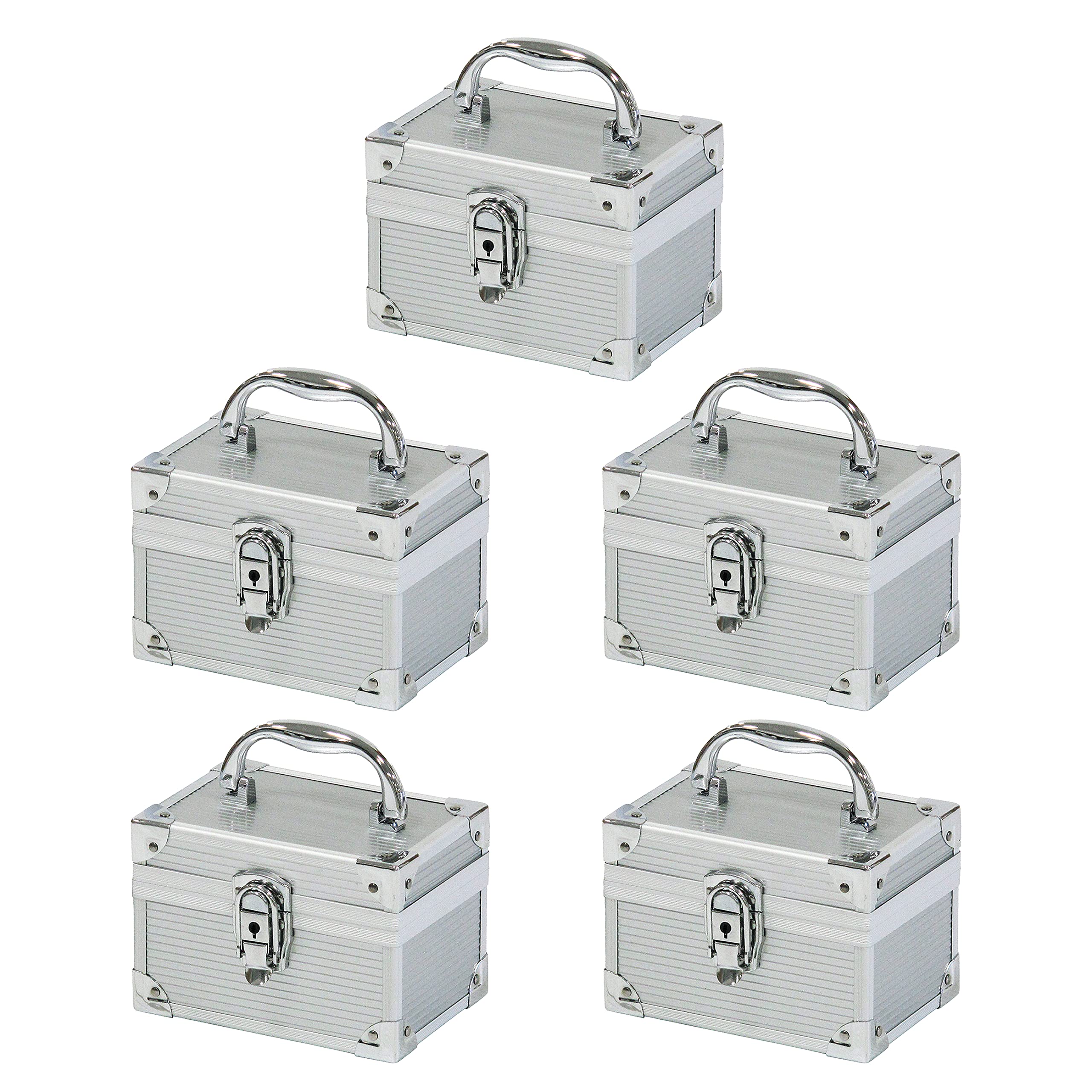 Amazon.co.jp: JEJアステージ ミニアルミケース 鍵付き 収納ケース