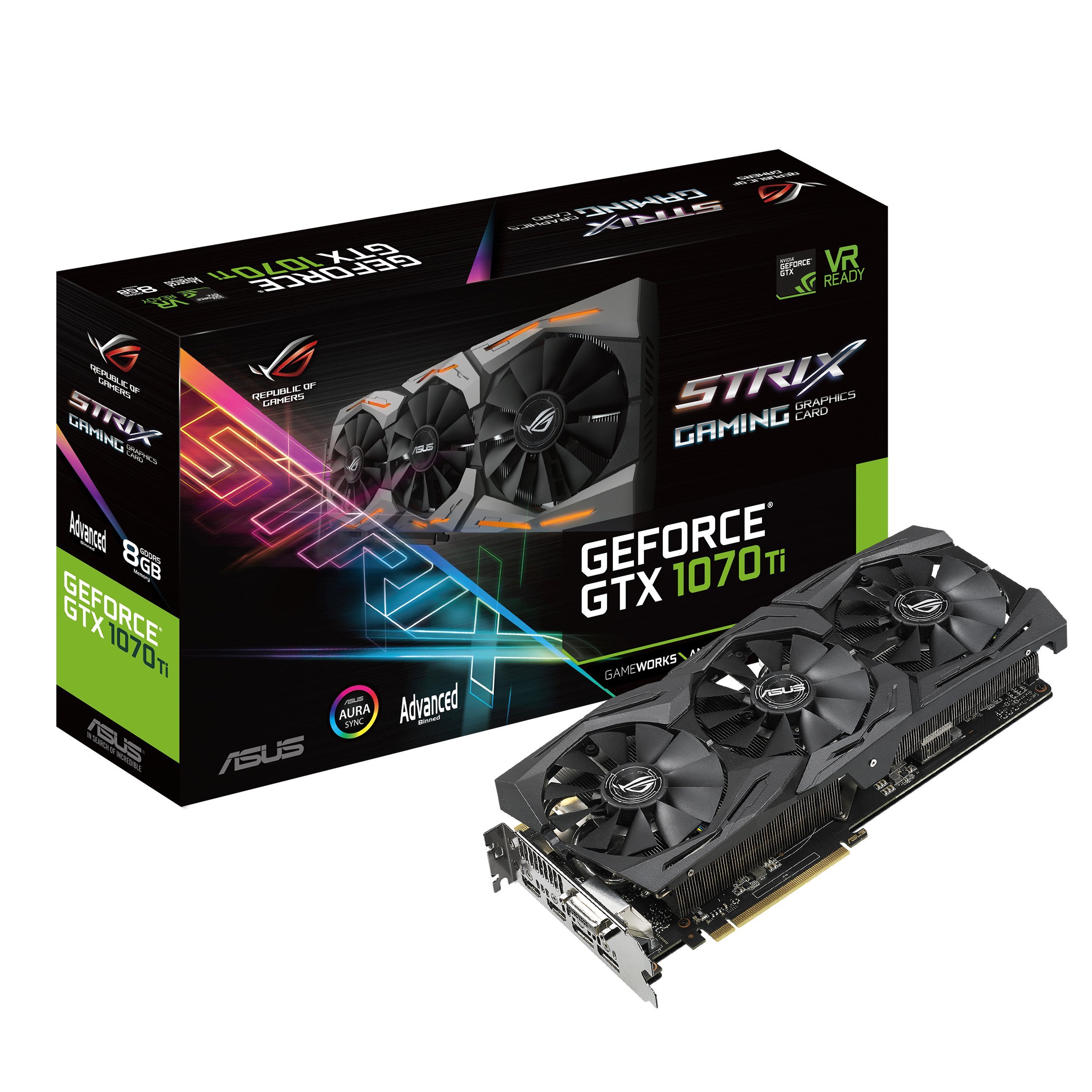 Amazon.com: ASUS ROG Strix GeForce GTX 1070 Ti 8GB GDDR5 Advanced