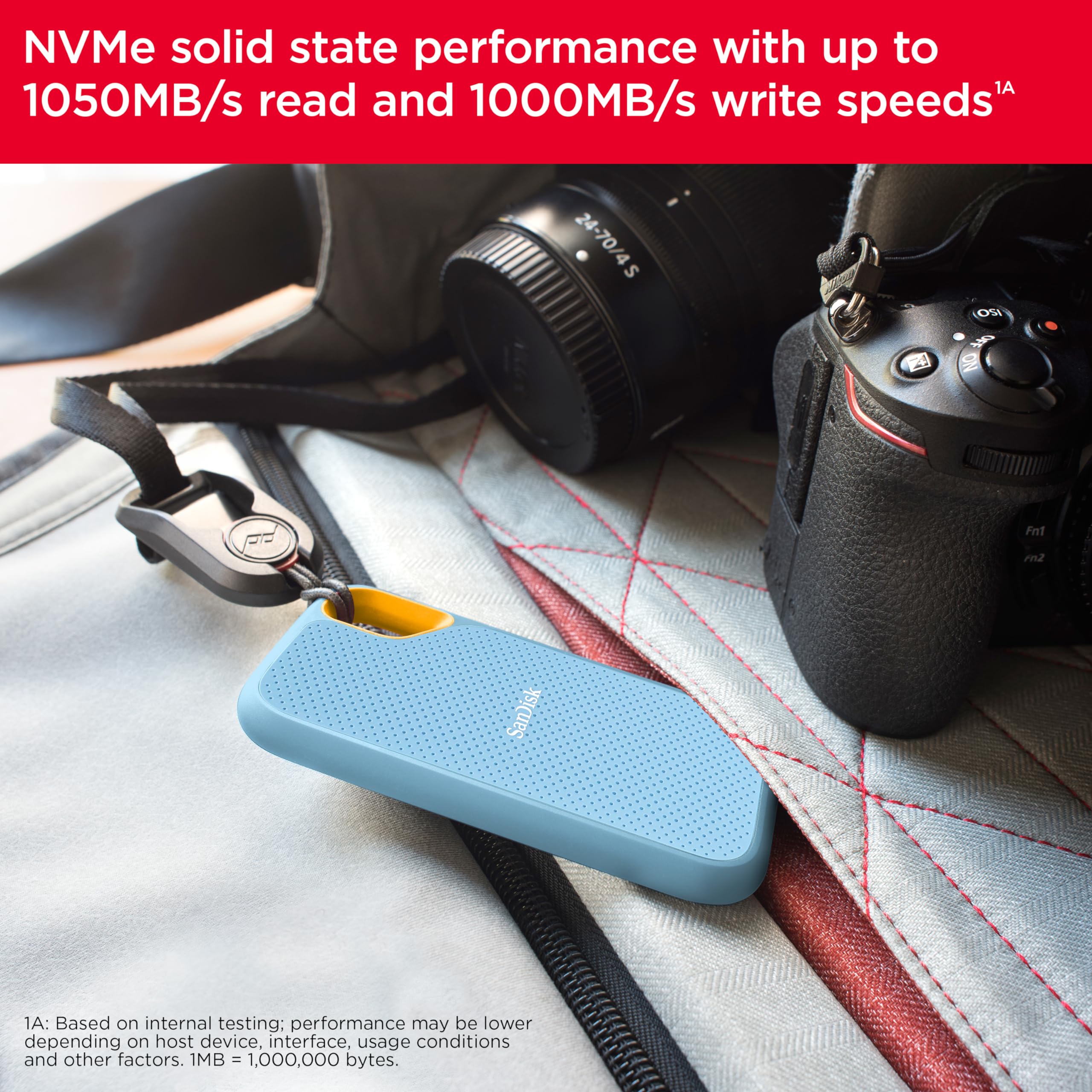 Amazon.com: SanDisk 4TB Extreme Portable SSD - Up to 1050MB/s, USB