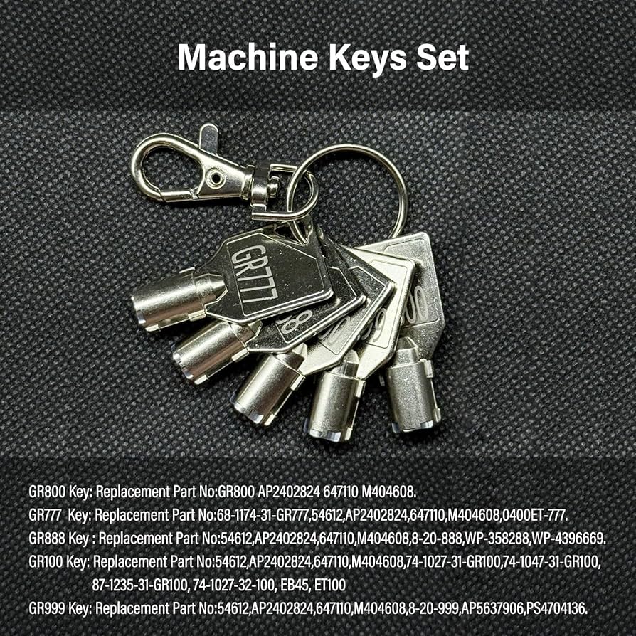 Amazon.com: KLIVYA Washer and Dryer Machine Keys Set(GR800,GR777