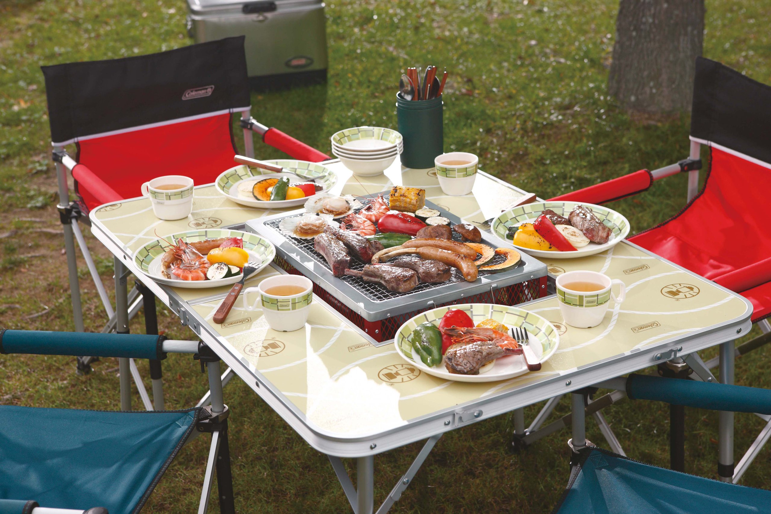 廃盤品】Coleman ホールディングBBQテーブル 廃盤品】Coleman