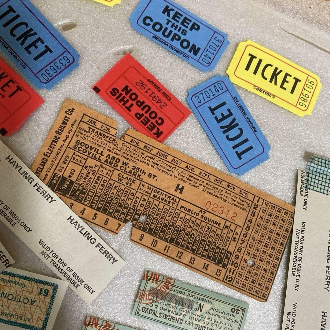 Amazon.co.jp: ヴィンテージ 海外チケット ミルクキャップ トレイン