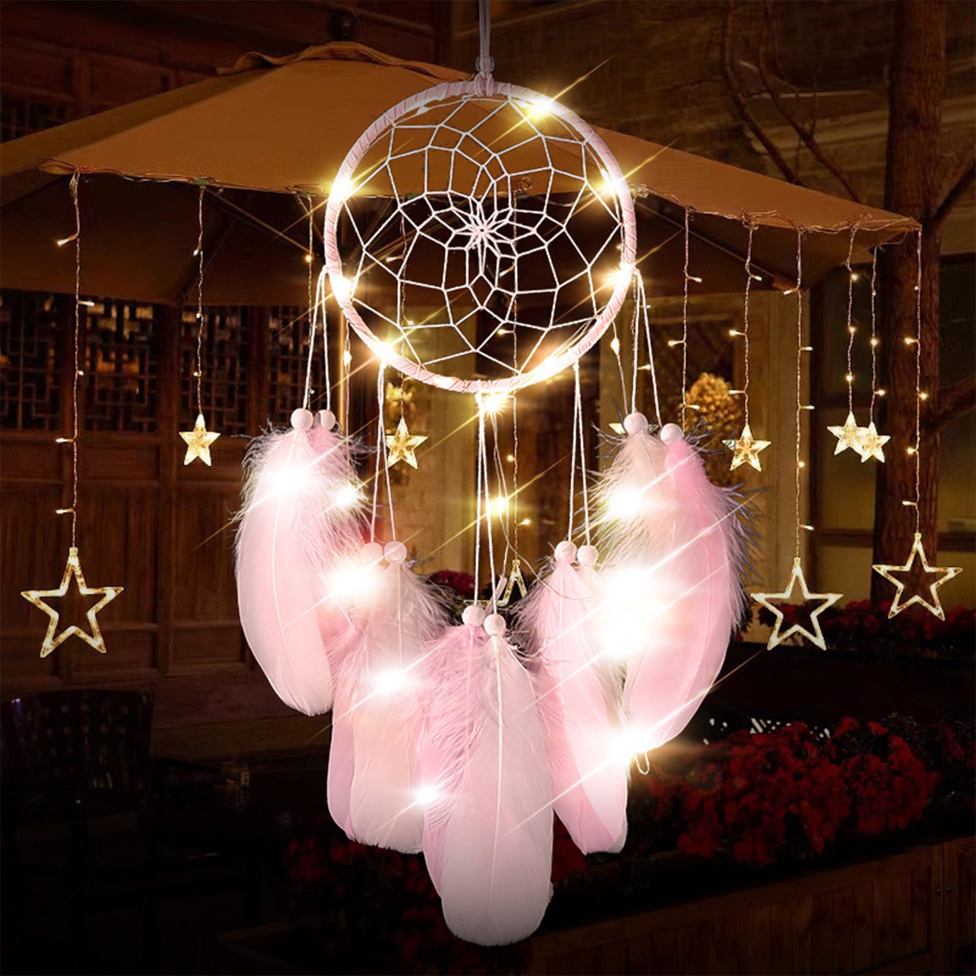 Dream Catcher,Handmade LED Dream Catchers for Bedroom Hanging