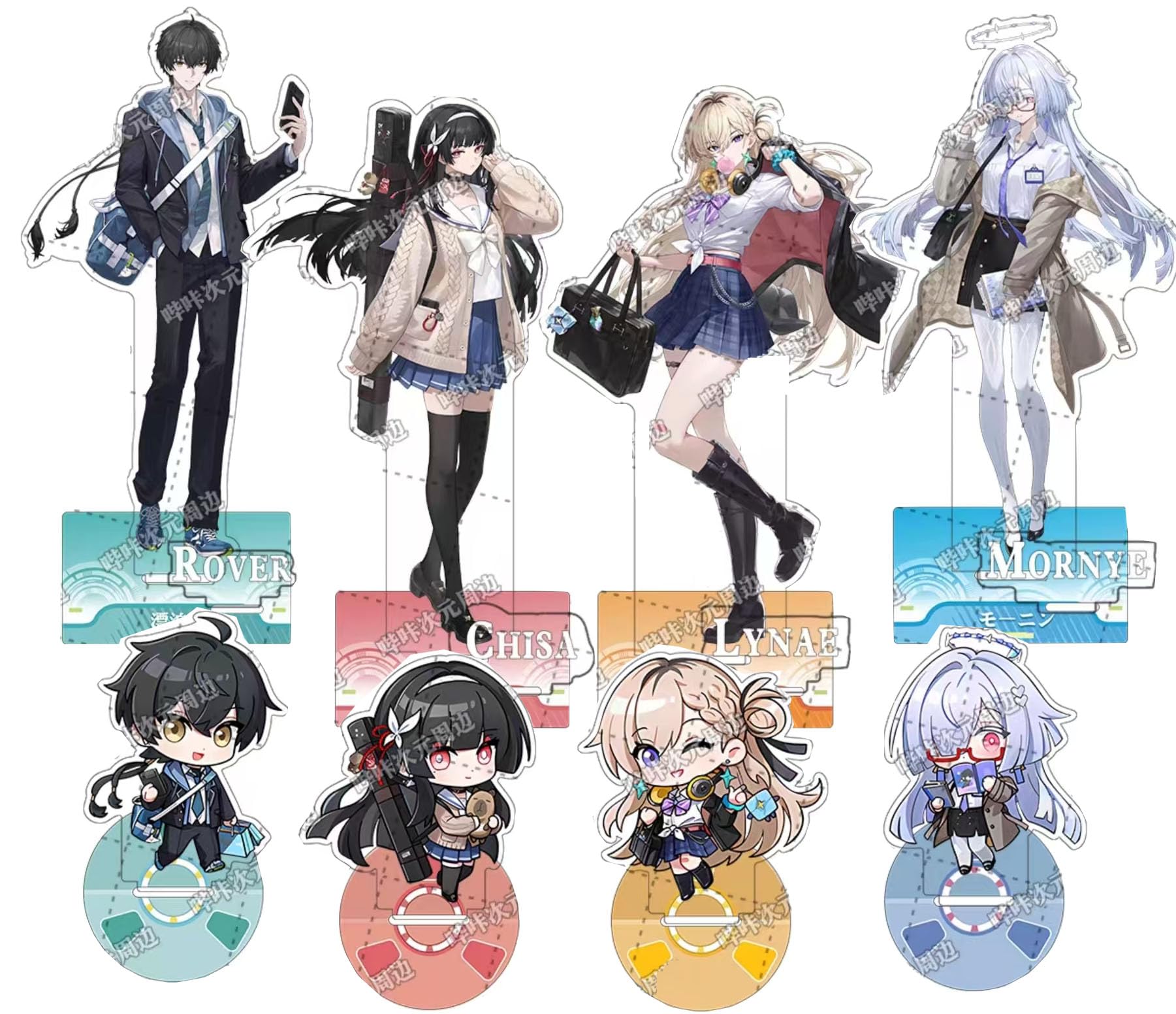 Amazon.co.jp: 鳴潮 アクリルスタンド 4個セット リンネー モーニエ