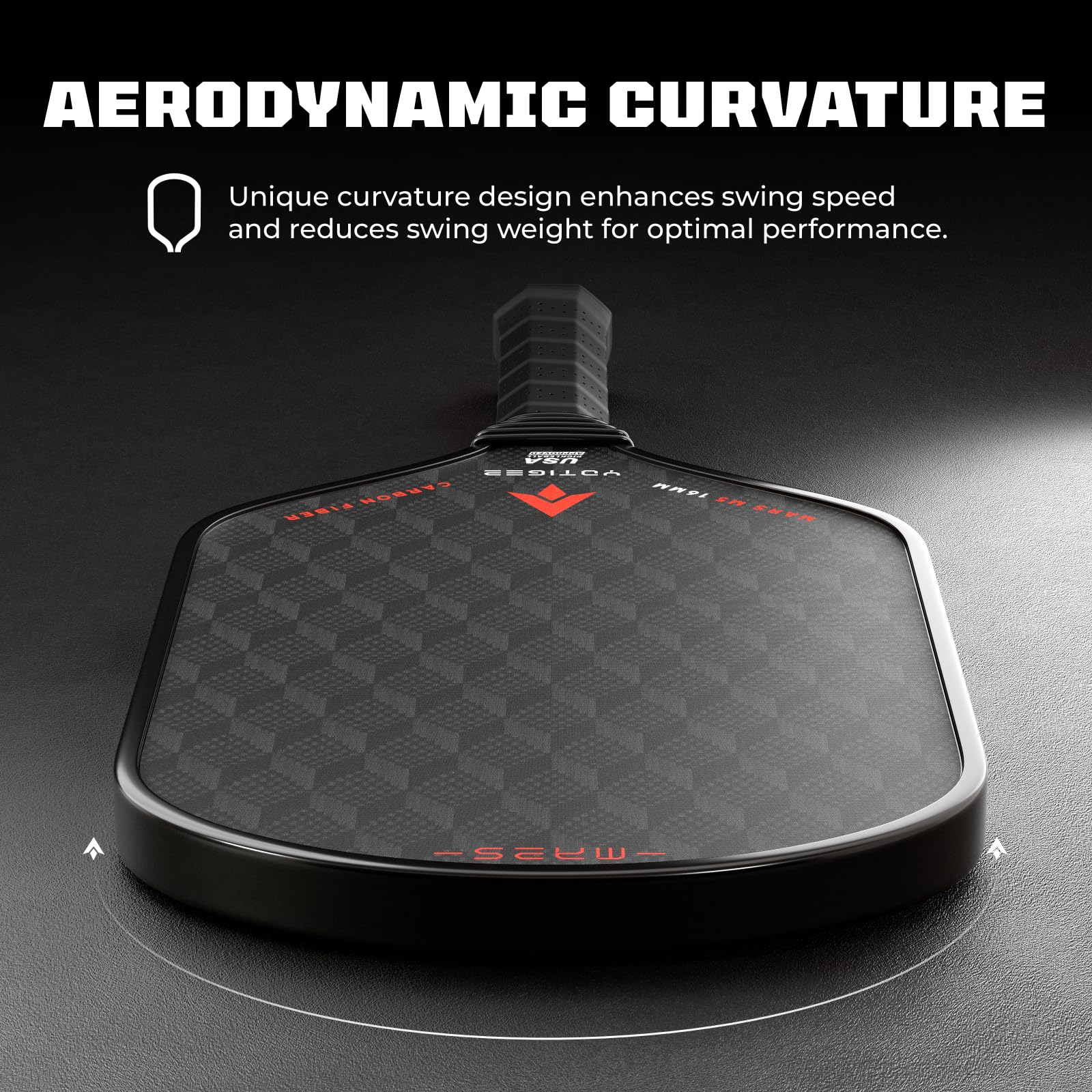 Amazon | Yotiger ピックルボールパドル 18K T700 カーボンファイバー