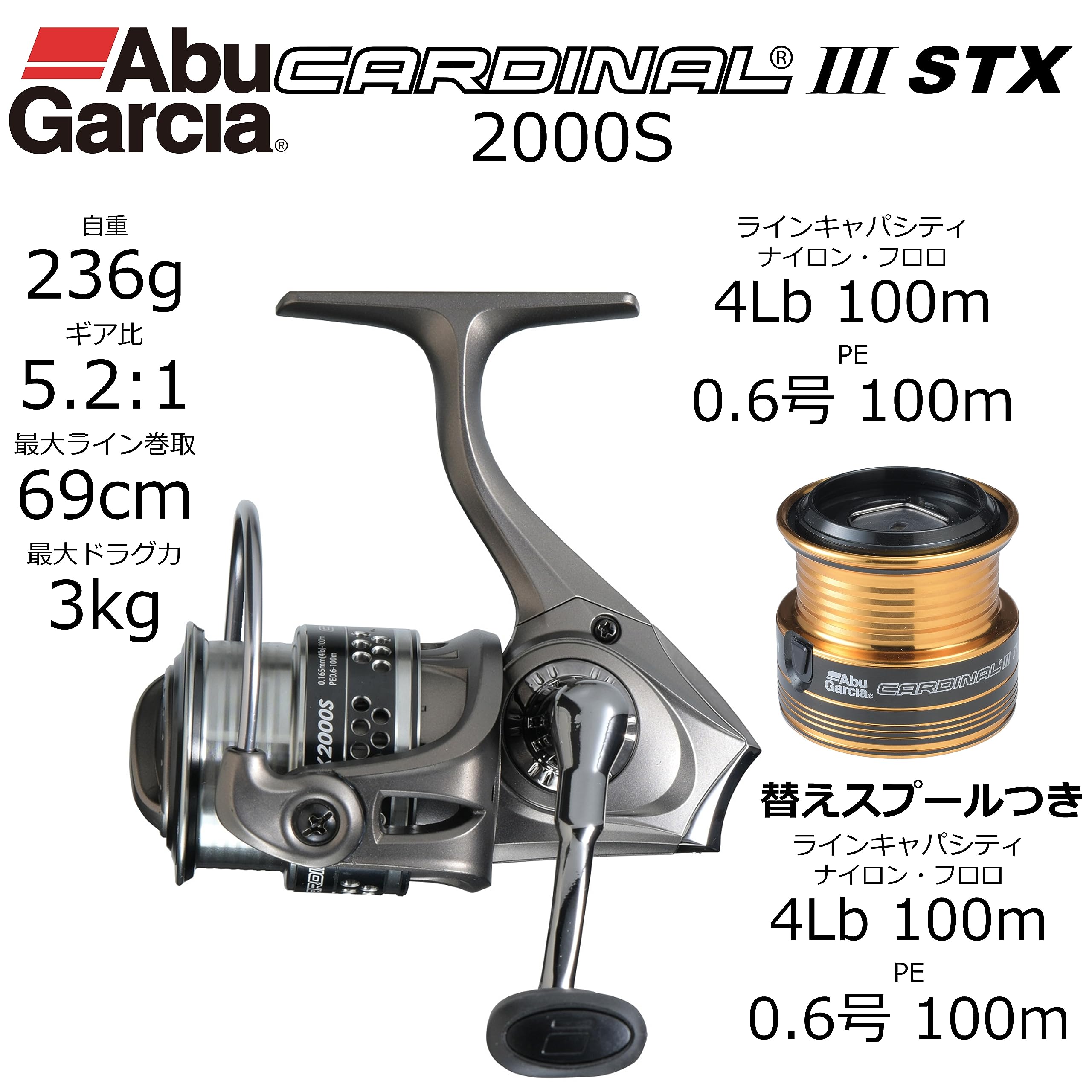 極美品】Abu Garcia Cardinal C3 スピニングリール Abu Garcia