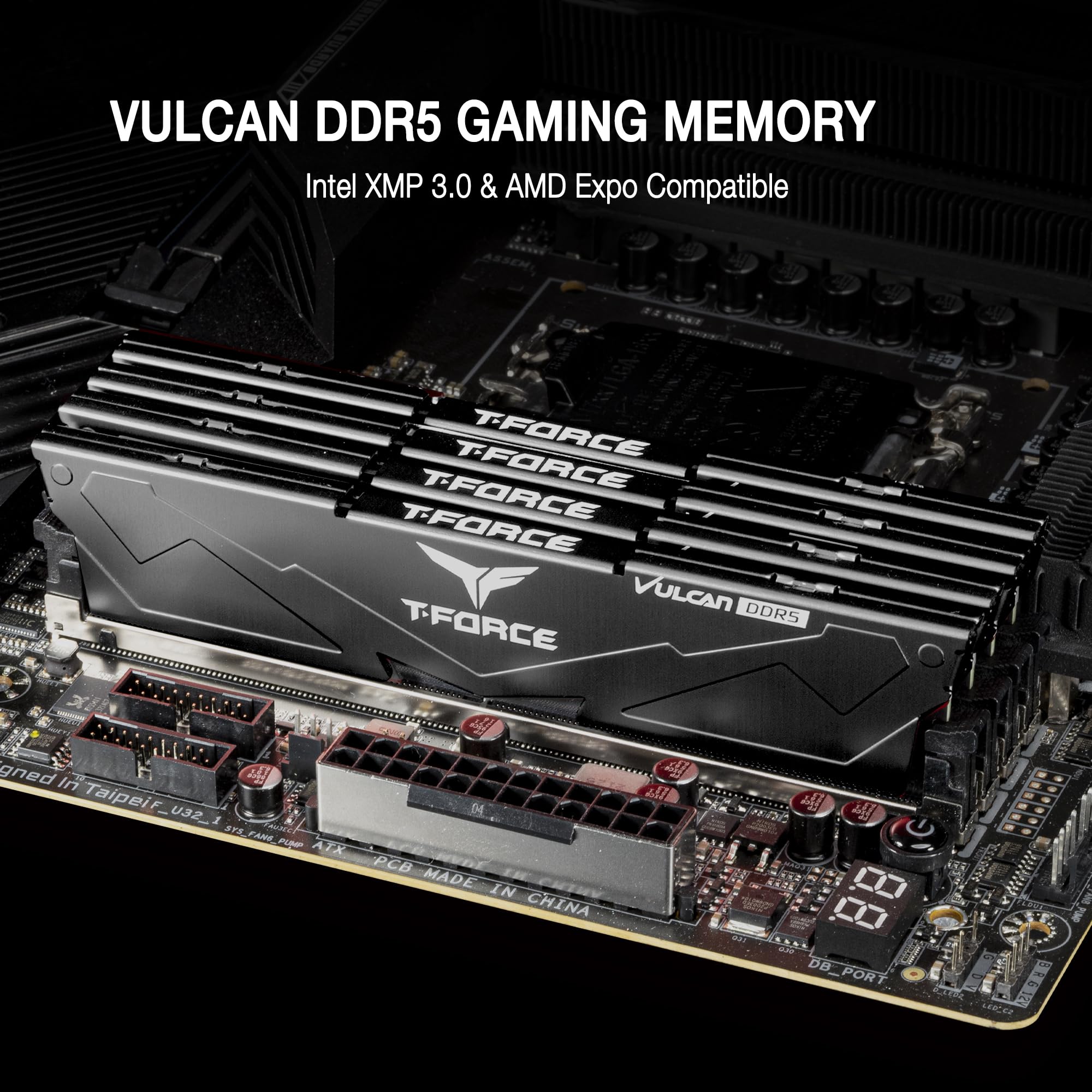 Amazon.co.jp: TEAMGROUP T-FORCE VULCAN DDR5 64GB (2x32GB) 6000MHz