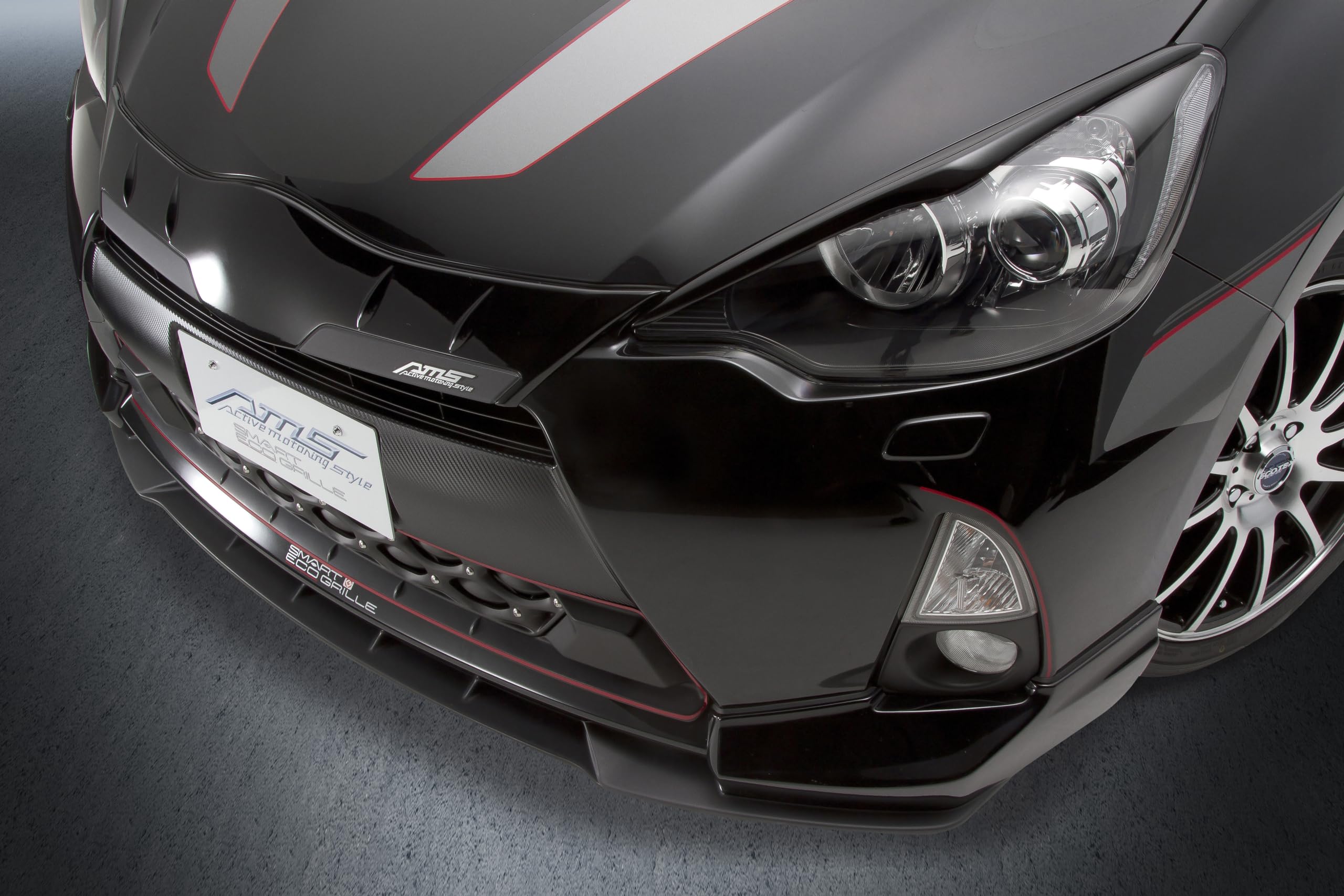 ロウェン アクア NHP10 アイラインガーニッシュ Wet Carbon クリア塗装