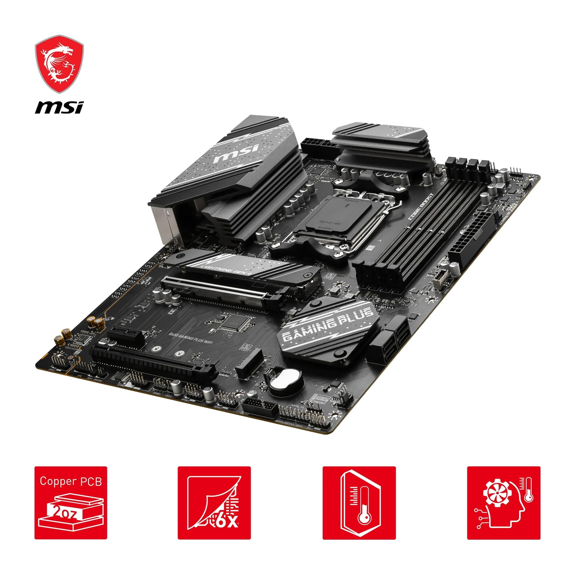 Amazon | MSI B650 Gaming Plus WiFi マザーボード AMD B650 ソケット
