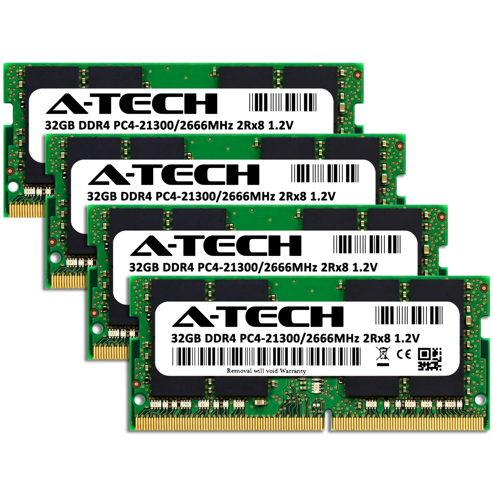 Amazon.co.jp: A-Tech RAM 128GB (4x32GB) DDR4 2666MHz SODIMM PC4