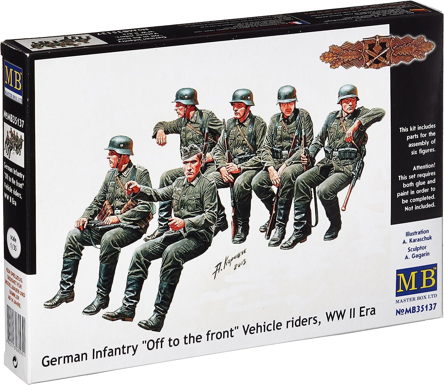 Amazon | マスターボックス 1/35 ドイツ 装甲擲弾兵6体入 乗車シーン