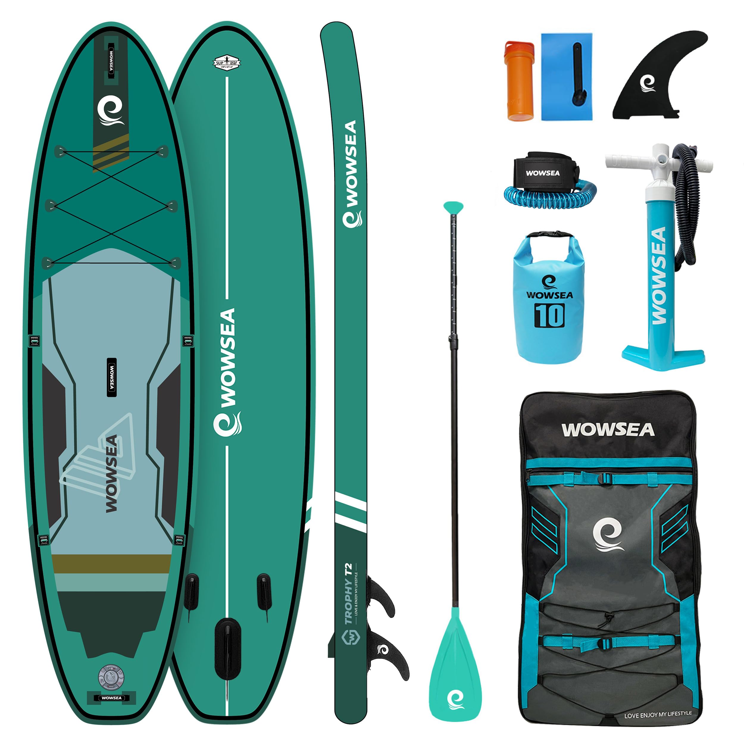 SUPボード 豪華セット 320cm インフレータブル サップボード グリーン