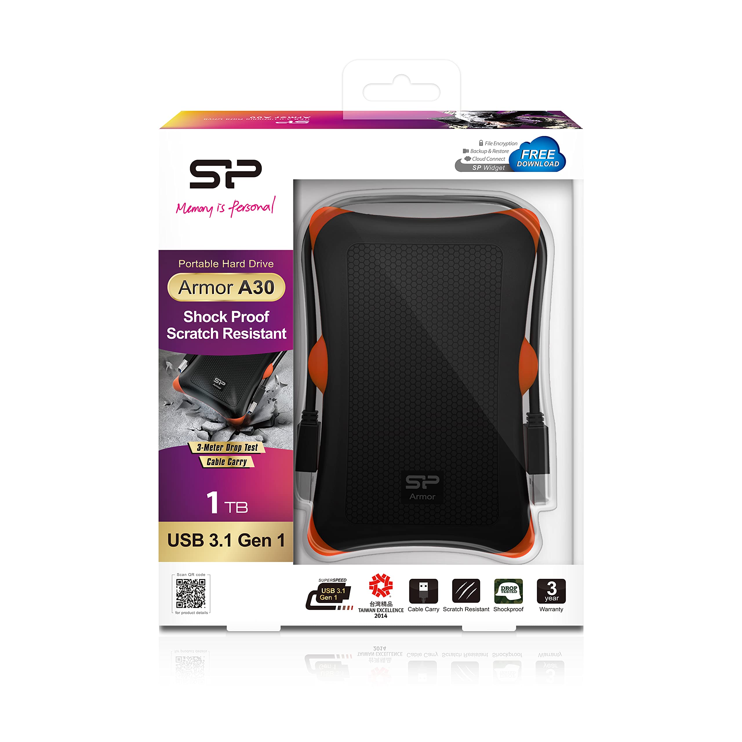 Amazon.com: Silicon Power 1TB Rugged Armor A30 Military Grade