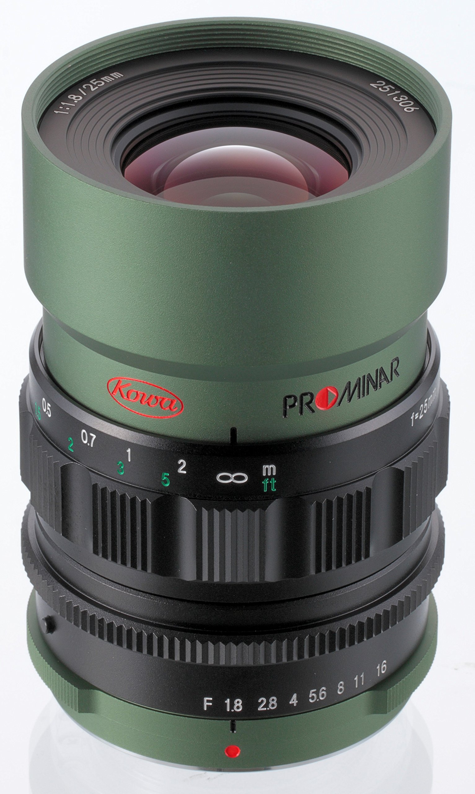 Amazon | Kowa 単焦点レンズ PROMINAR 25mm F1.8 グリーン マイクロ