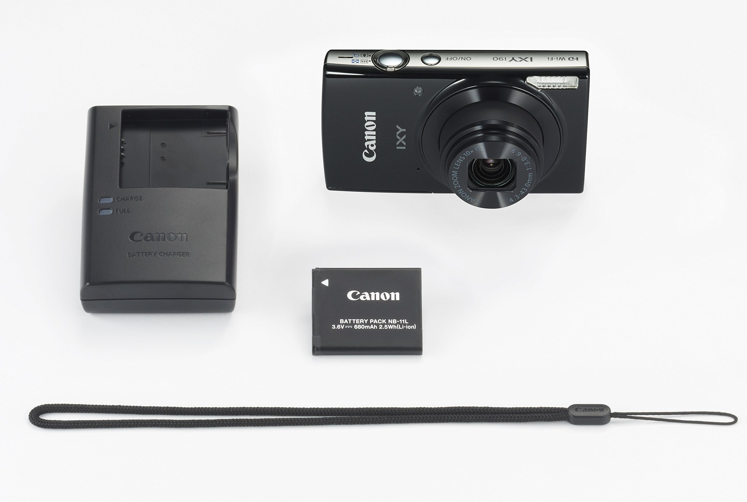 Amazon | Canon デジタルカメラ IXY 190 ブラック 光学10倍ズーム