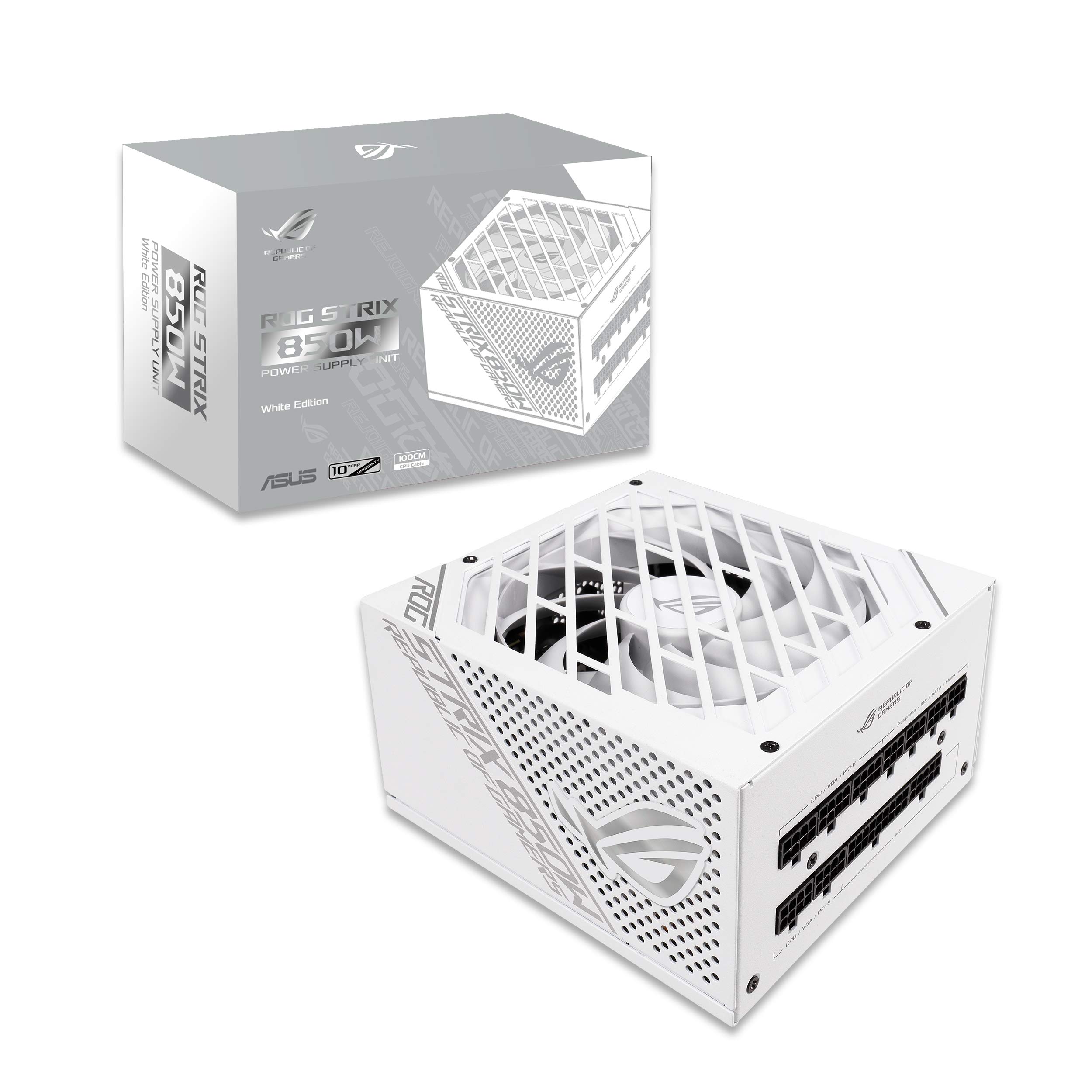 ASUS ROG Strix 850W White Edition PSU, Power Supply (ROG heatsinks