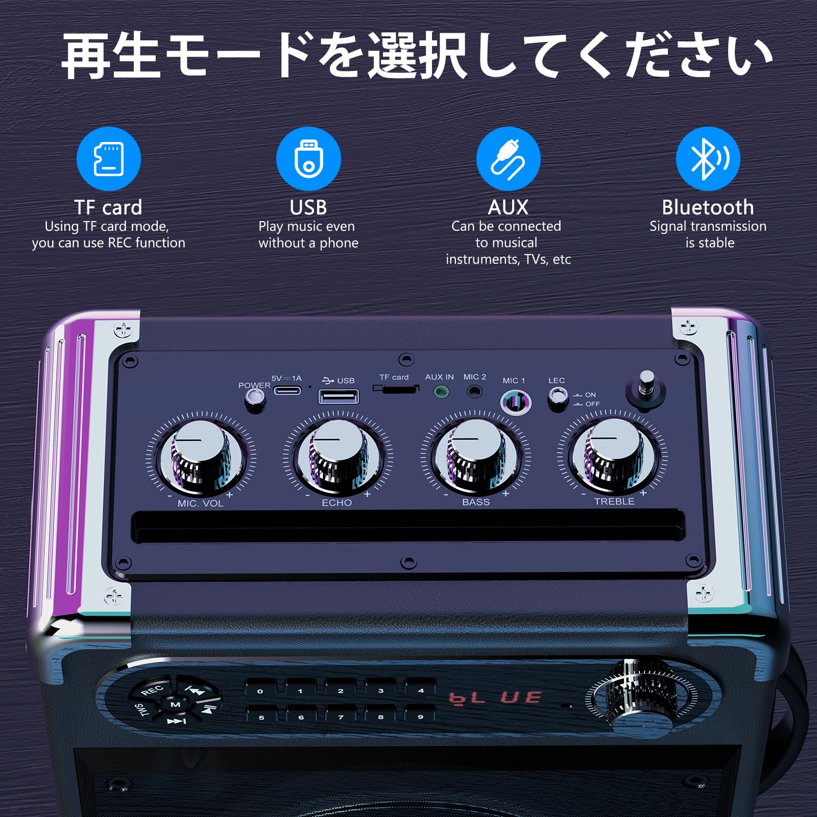 Amazon | JYX スピーカーセット 拡声器 ワイヤレスマイク3本 Bluetooth