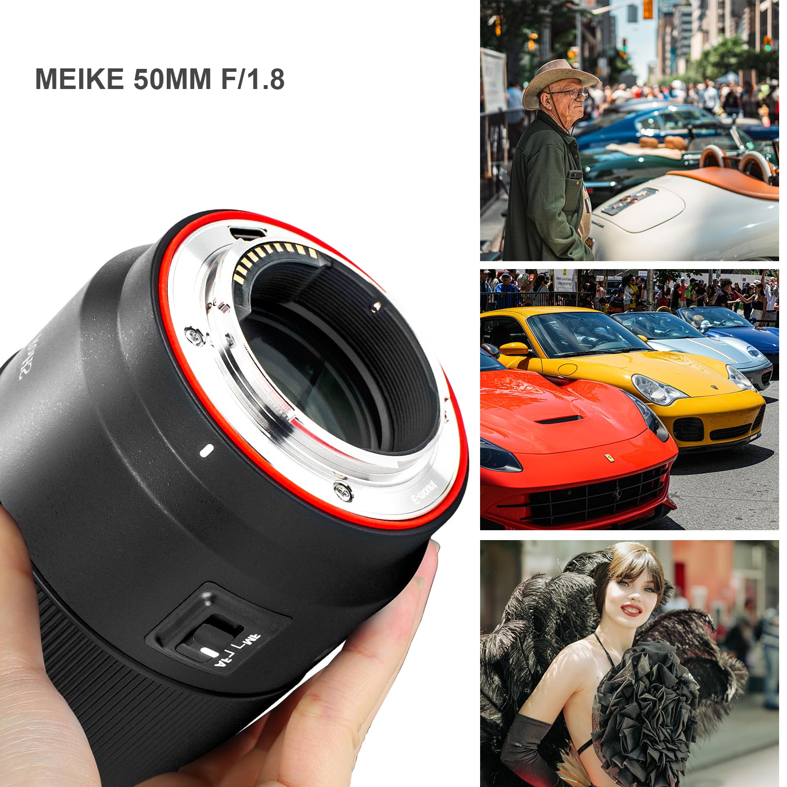 Amazon.com : Meike 50mm F1.8 Full Frame AF STM Lens Standard