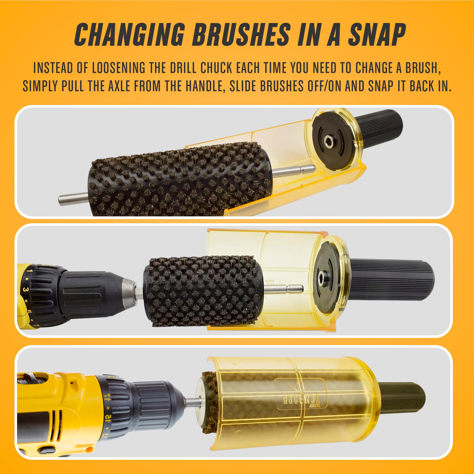 Amazon.co.jp: RaceWax スノーボード 300mm ロトブラシワックスキット