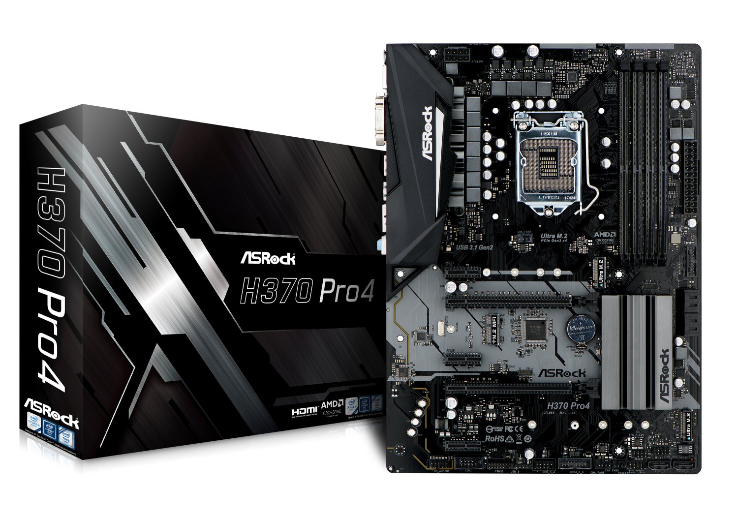 Amazon.com: ASROCK Intel H370 Chip Set ATX Motherboard H370 Pro4