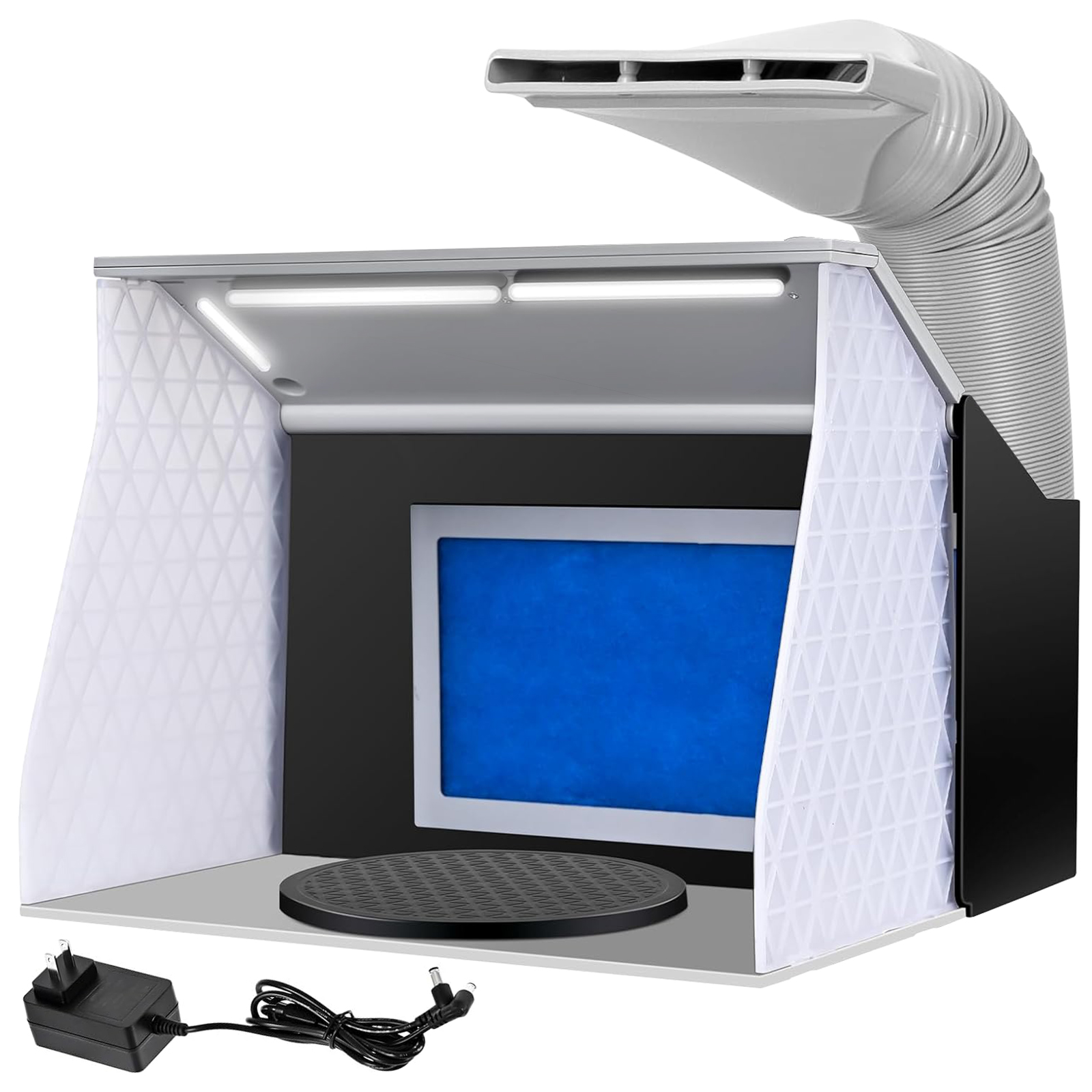 Amazon | Ausuc 塗装ブース スプレーブース 2基強力ファン 4本のLED