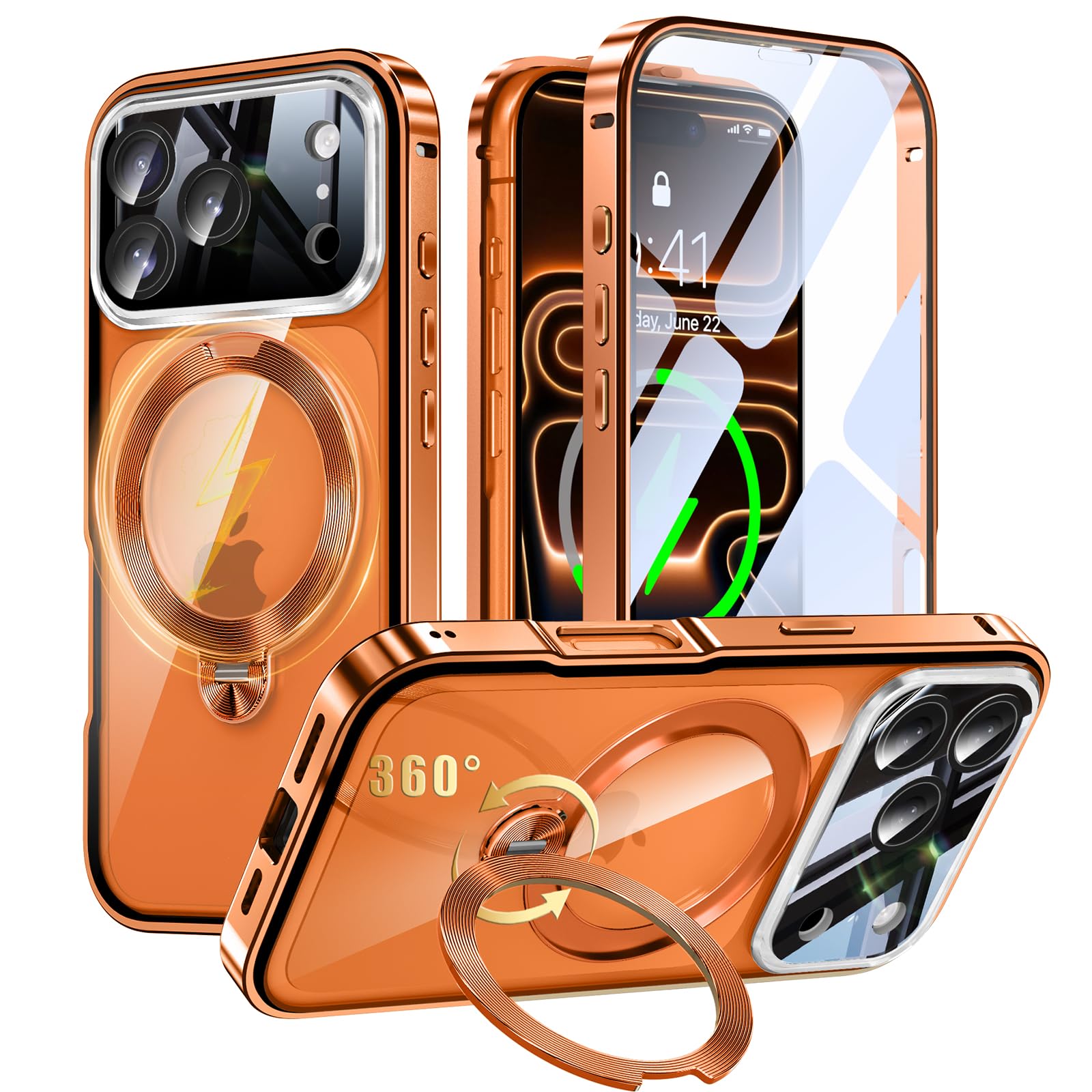 Amazon.co.jp: iPhone 17 Pro Max 用 両面 MagSafe対応 ケース