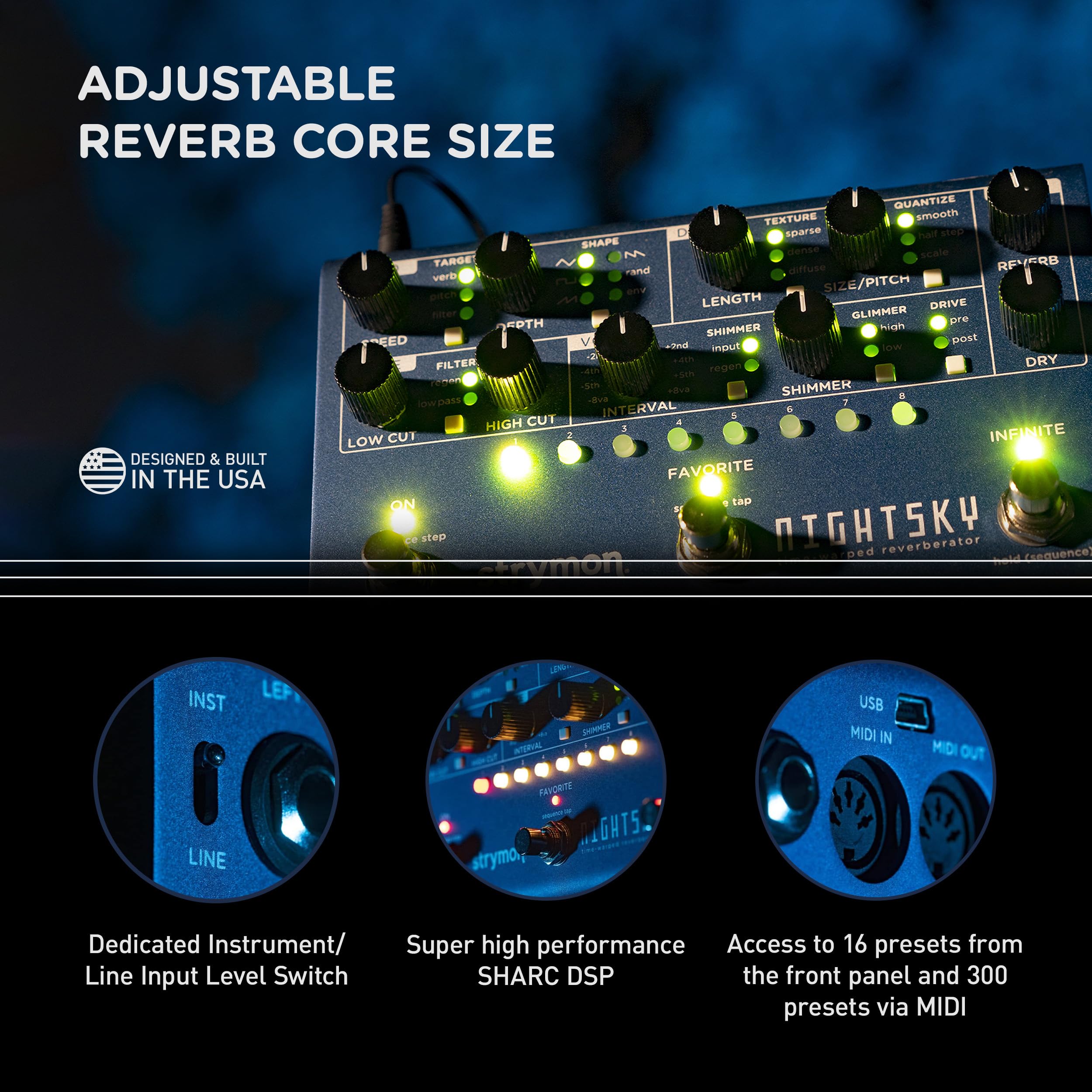 Amazon | Strymon 「NIGHTSKY」シンセシス・リバーブ・マシーン [国内