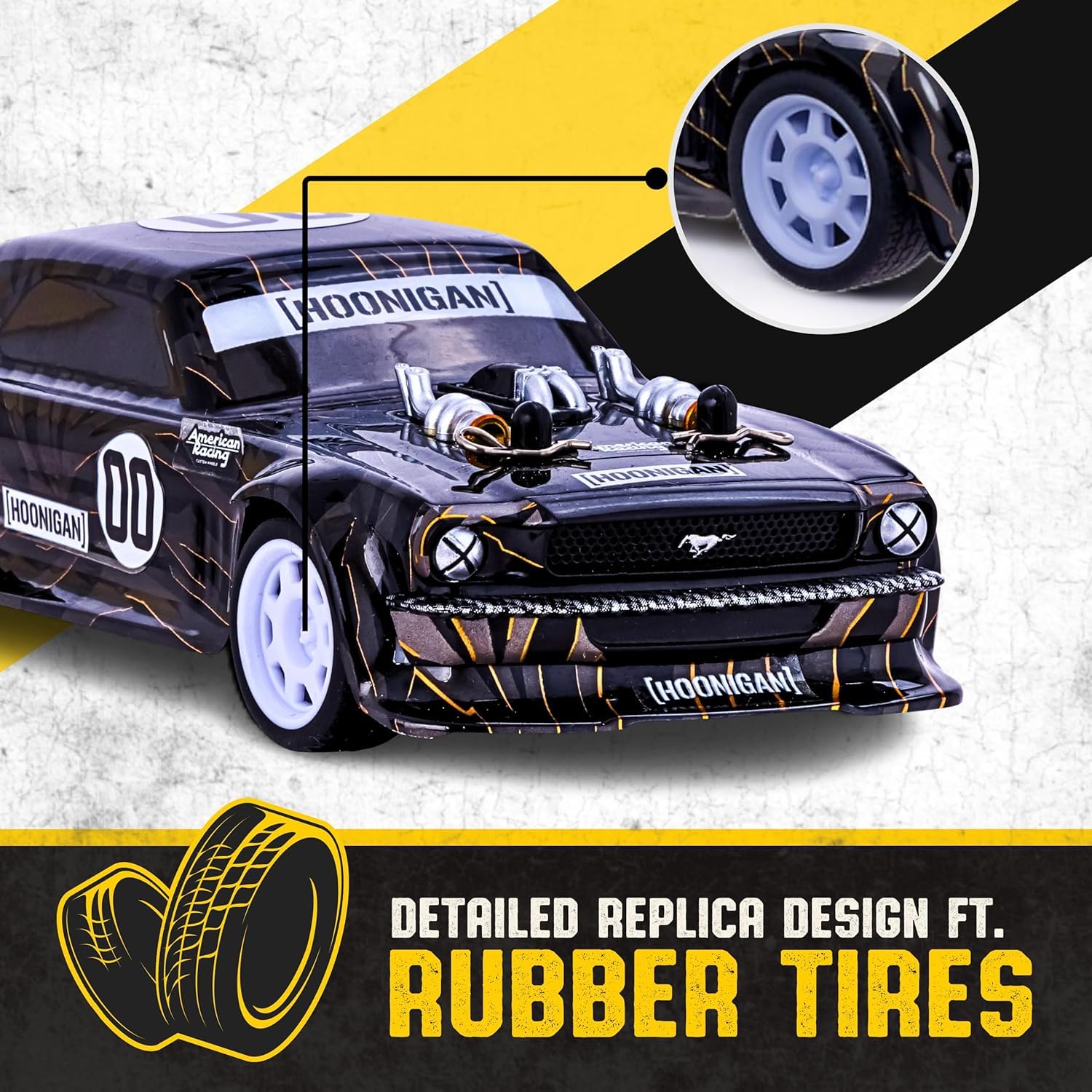 Amazon.co.jp: Flybar Hoonigan マスタングリモコンカー 子供用 – RC