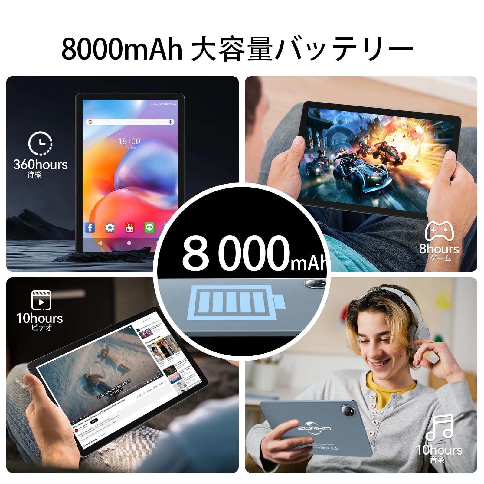 Amazon.co.jp: (Newest 2024 Android 14 Tablet, 10 inch): Tablet 10