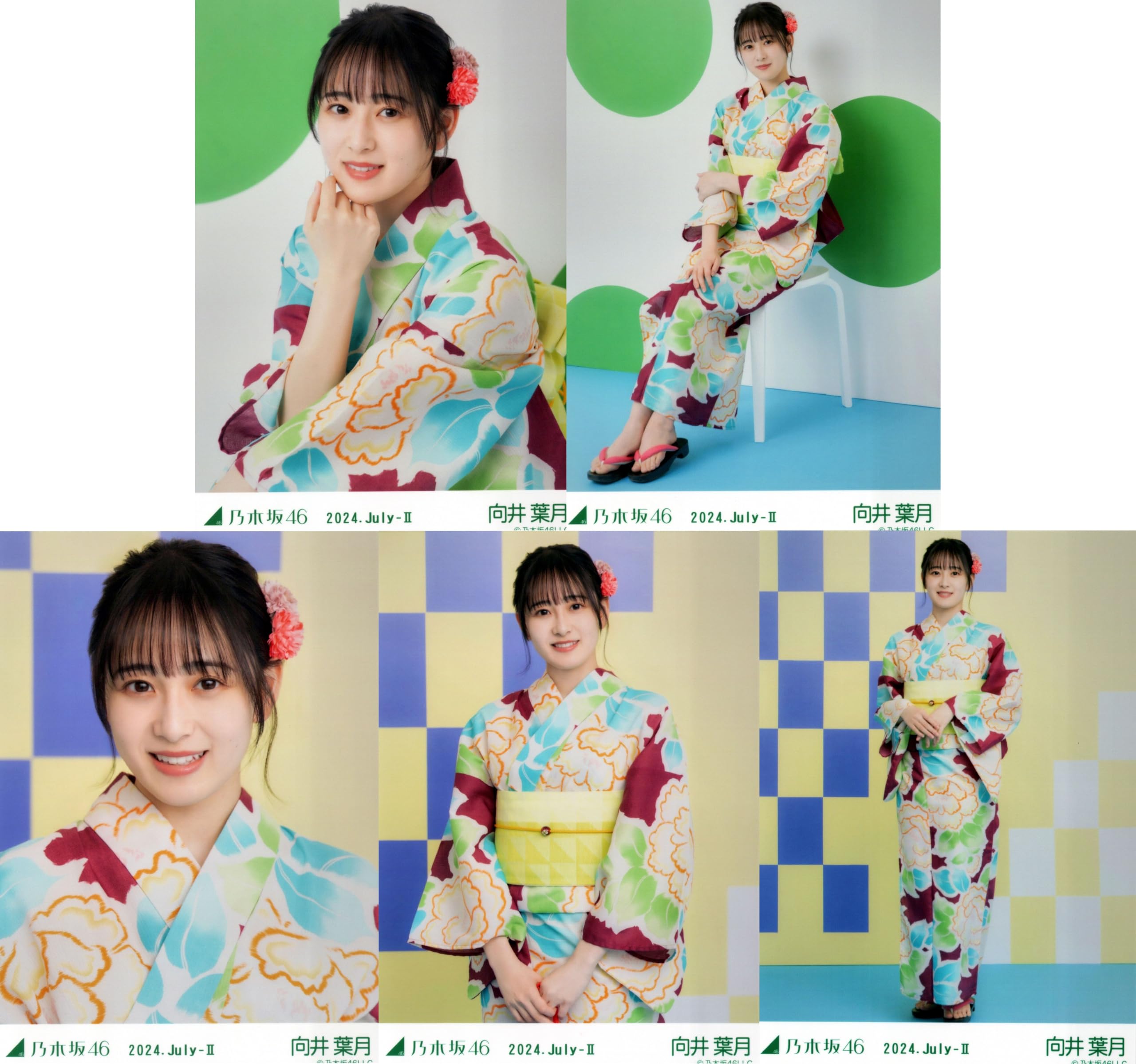 Amazon.co.jp: 乃木坂46 生写真 2024年7月/浴衣 5種コンプ 向井葉月