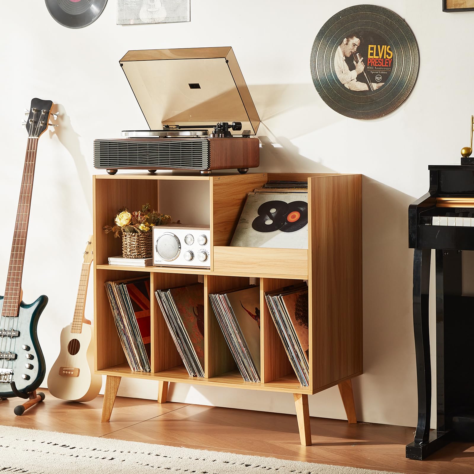 Amazon.co.jp: LELELINKY(レリンキー) 大型レコードプレーヤースタンド