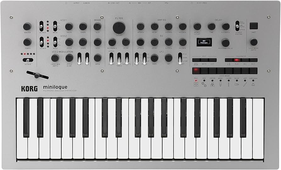 Amazon.com: Korg minilogue 37-key Polyphonic Analog Synthesizer w