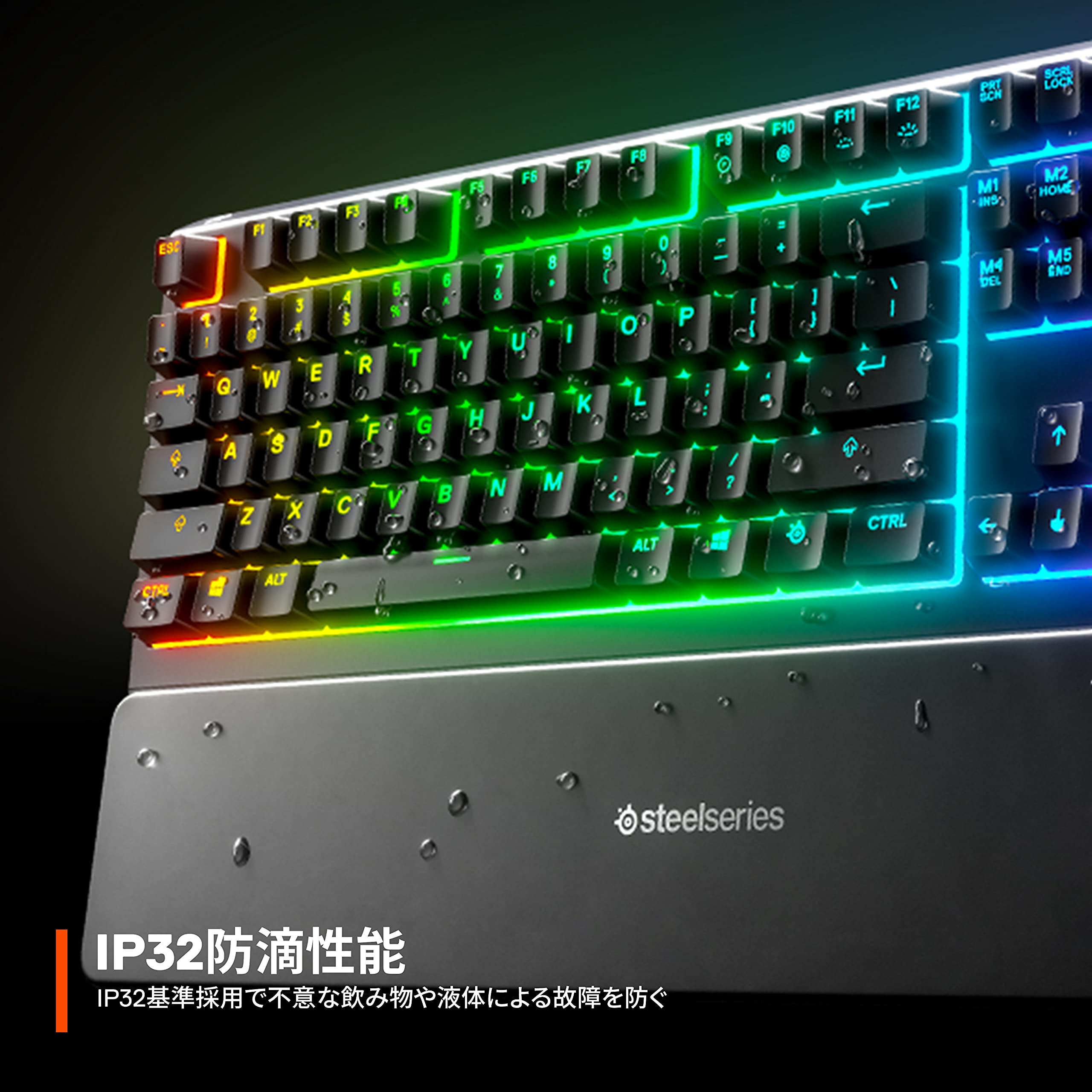 Amazon.co.jp: SteelSeries ゲーミングキーボード 有線 静音スイッチ