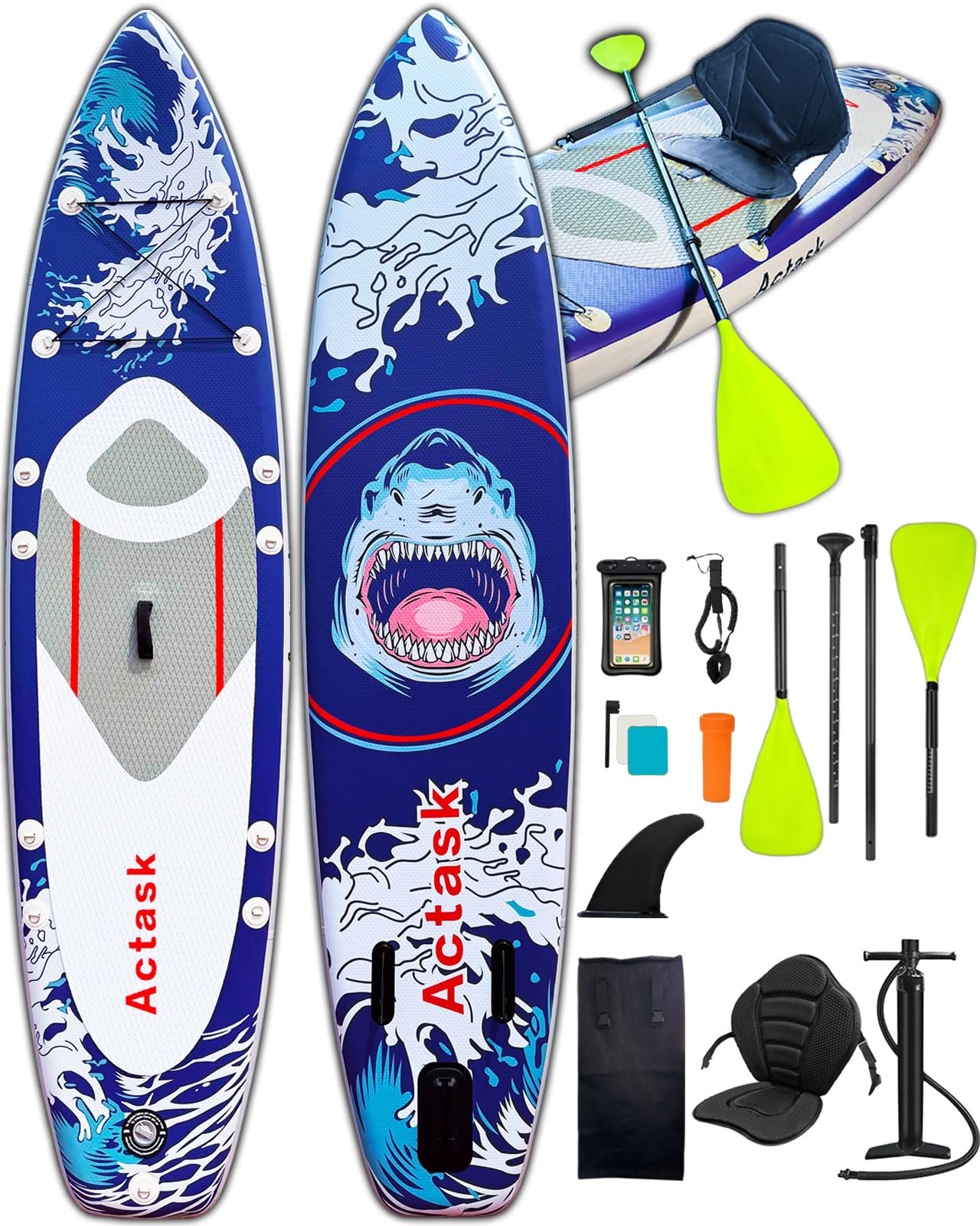 Amazon.co.jp: Actask sup サップボード スタンドアップパドルボード