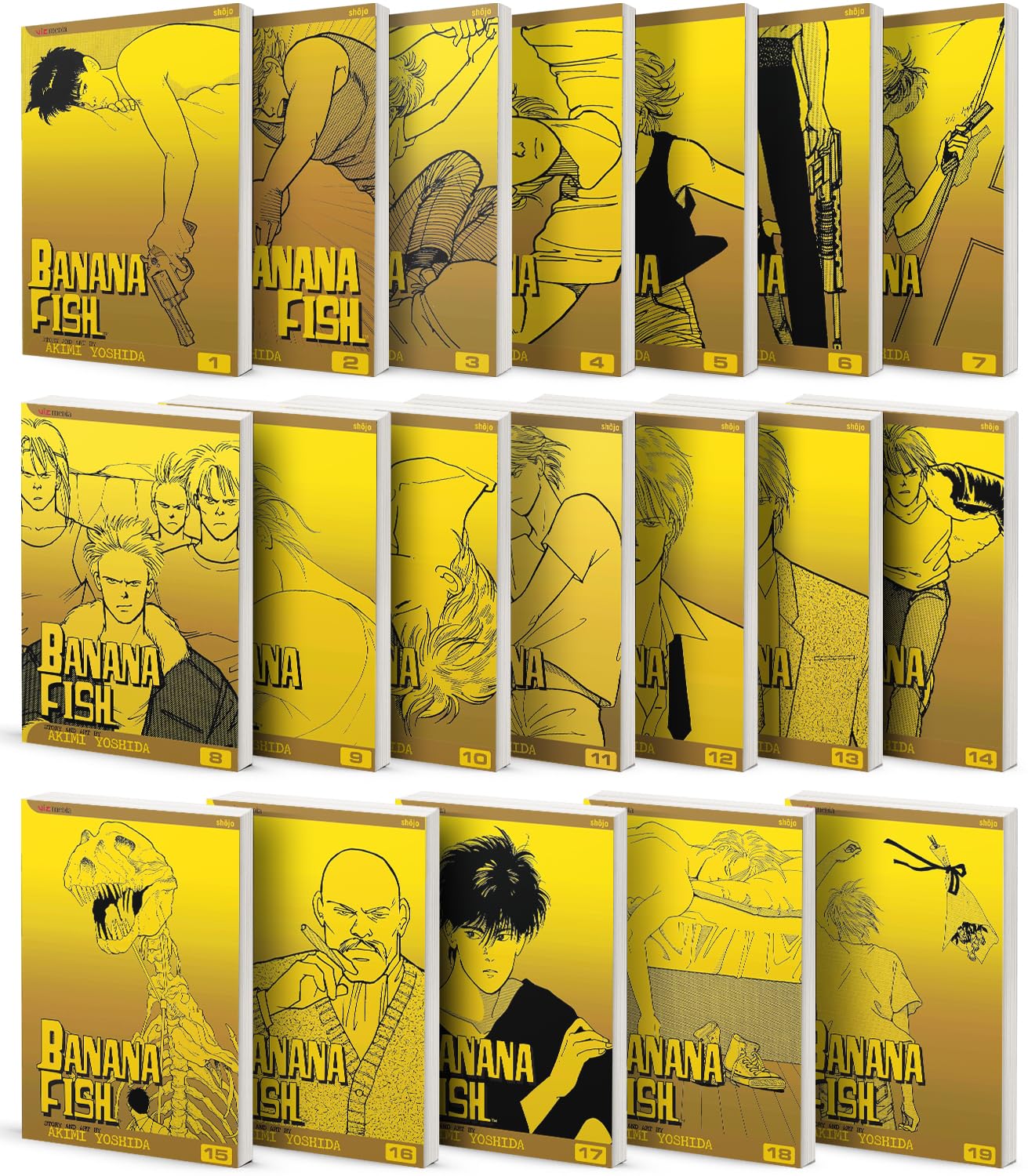 Banana Fish Manga Complete 19-book Set Vol. 1-19 by Akimi Yoshida