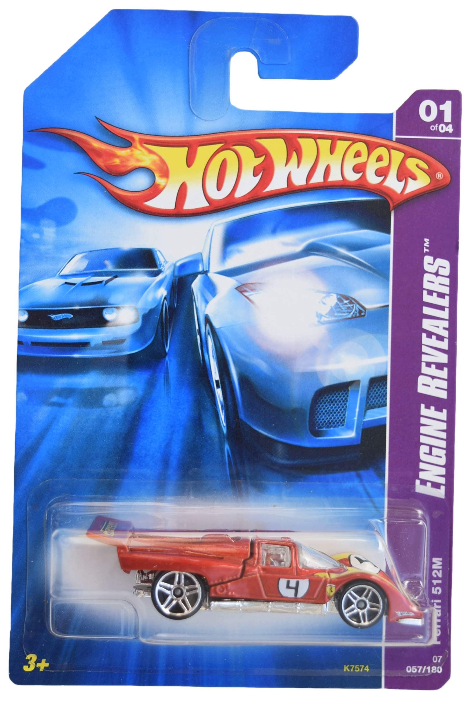 Amazon.com: Hot Wheels Ferrari 512M, Engine Revealers 1/4 [Burnt