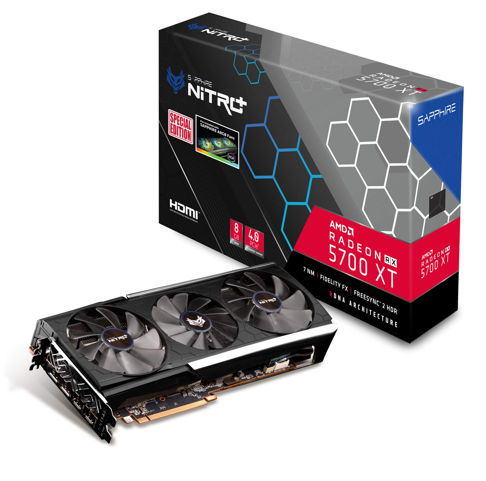 Amazon | SAPPHIRE NITRO+ RADEON RX 5700 XT 8G GDDR6 DUAL HDMI