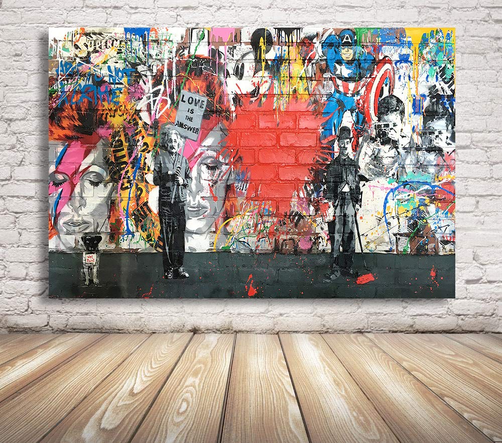 Amazon.co.jp: Faicai Art バンクシー グラフィティ ストリートアート