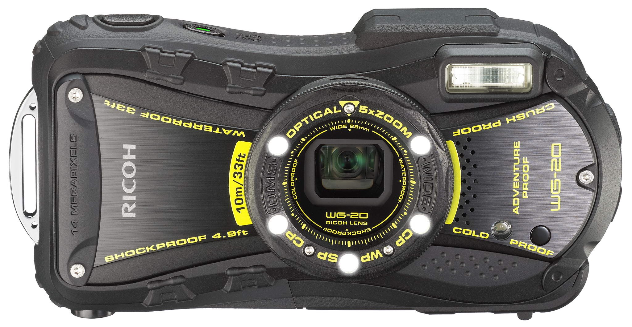 Amazon.com : Ricoh WG-20 14MP Waterproof Shockproof Coldproof